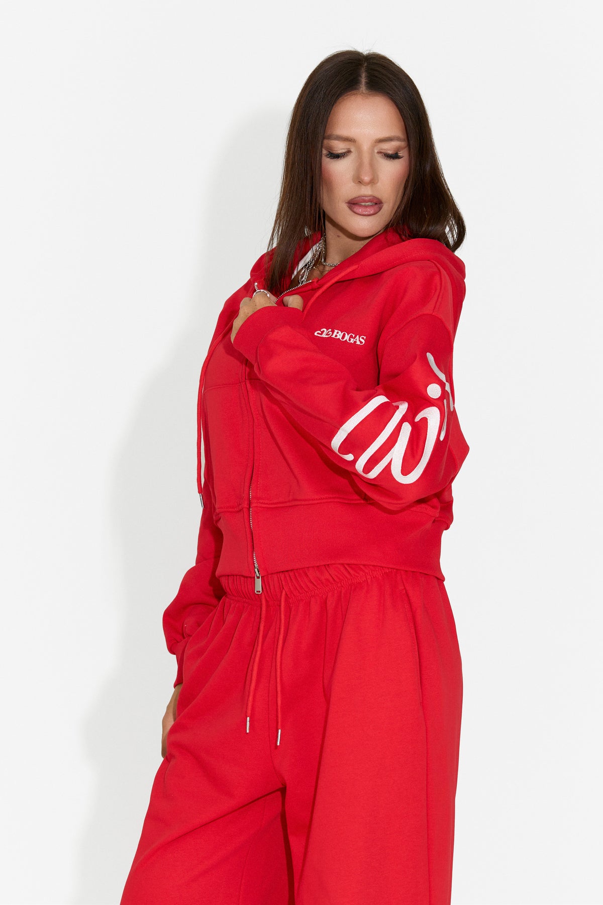 Damen-Casual-Trainingsanzug rot Jaliraeria Bogas