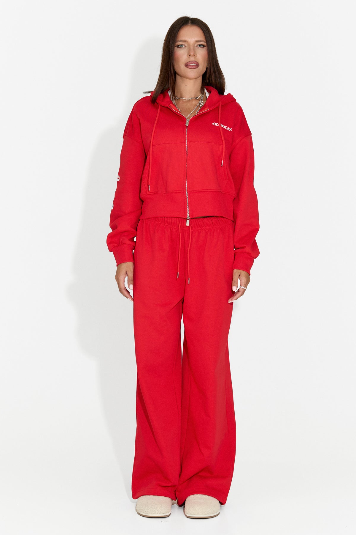 Damen-Casual-Trainingsanzug rot Jaliraeria Bogas
