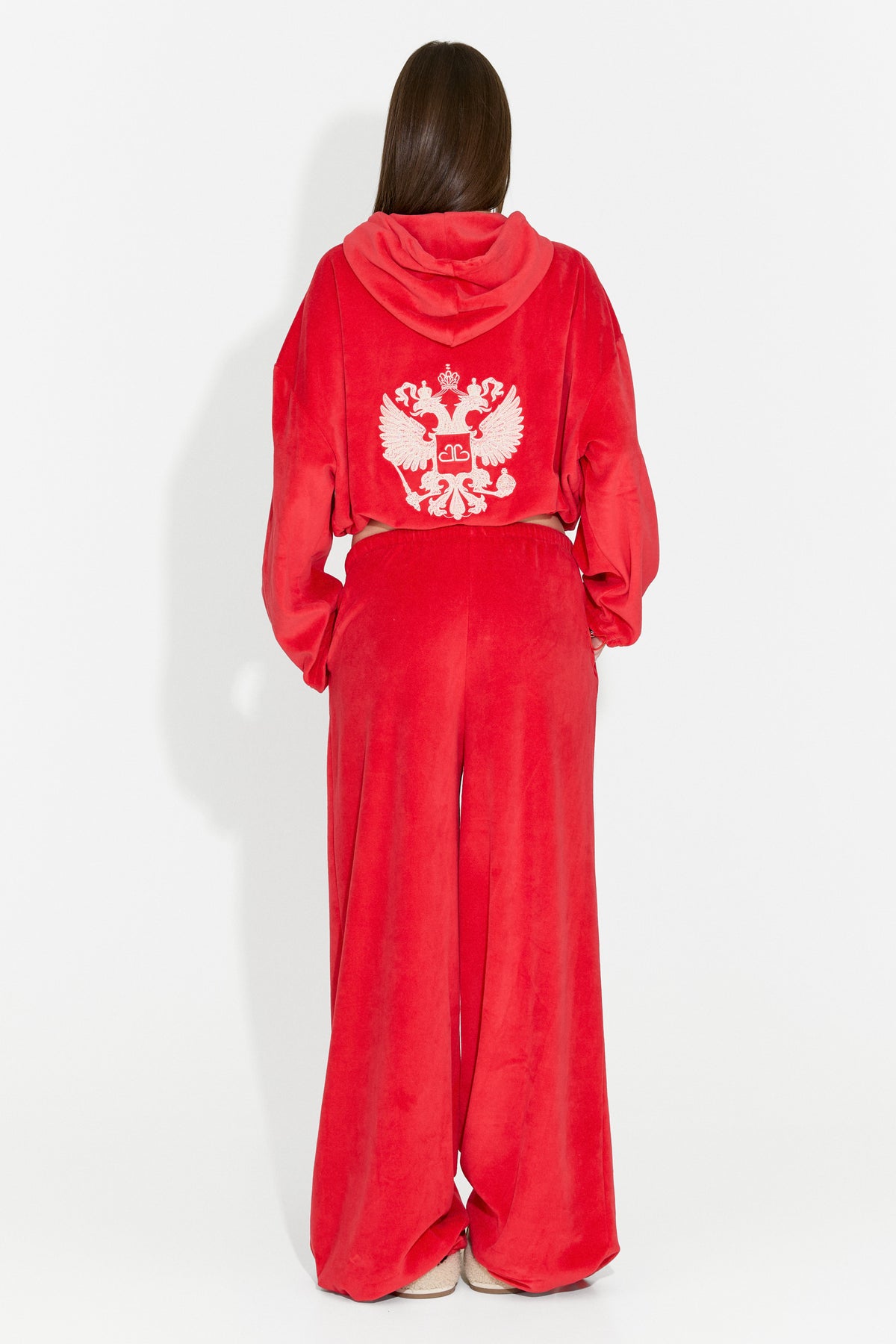Women's casual red tracksuit Scoleaesia Bogas