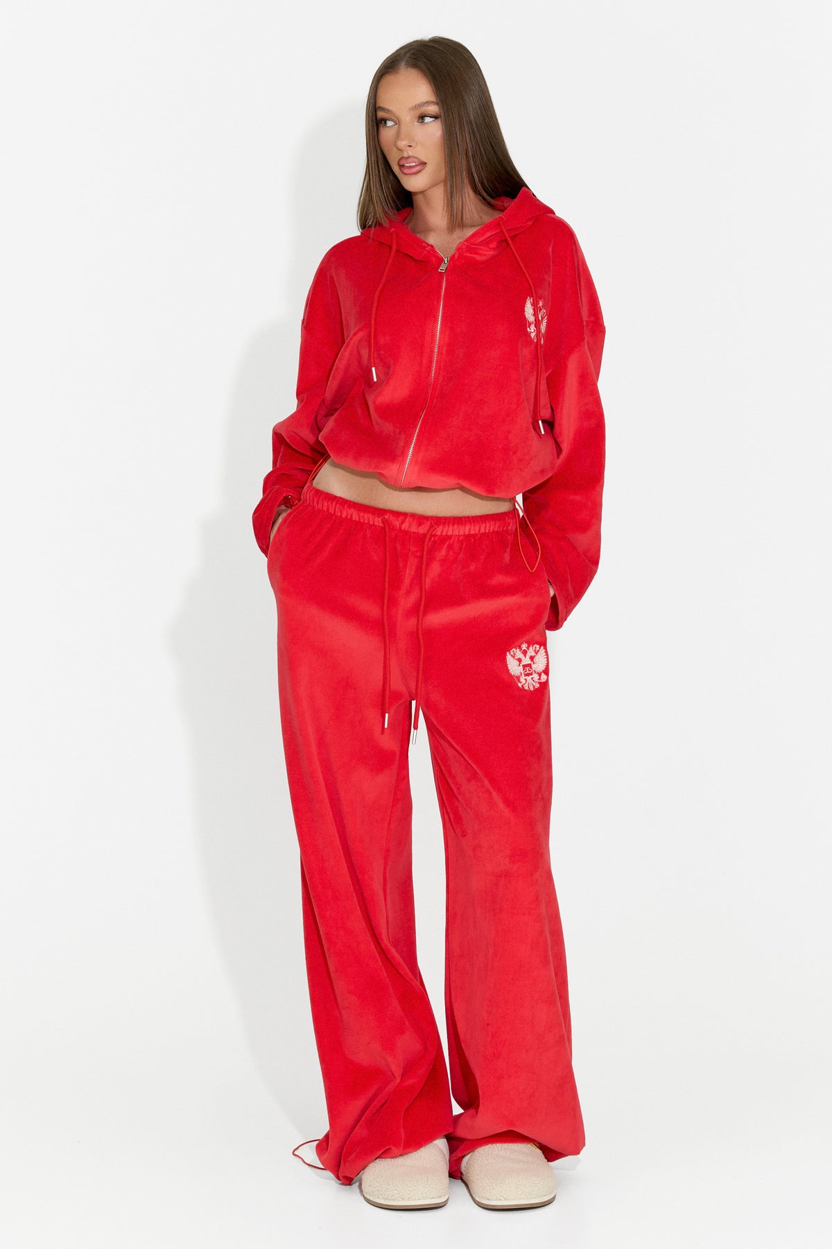 Women's casual red tracksuit Scoleaesia Bogas