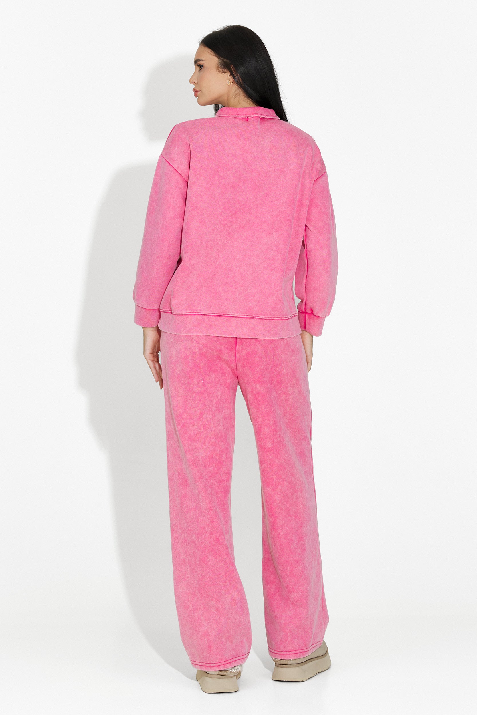 Σετ γυναικείο casual ροζ Dionea Bogas