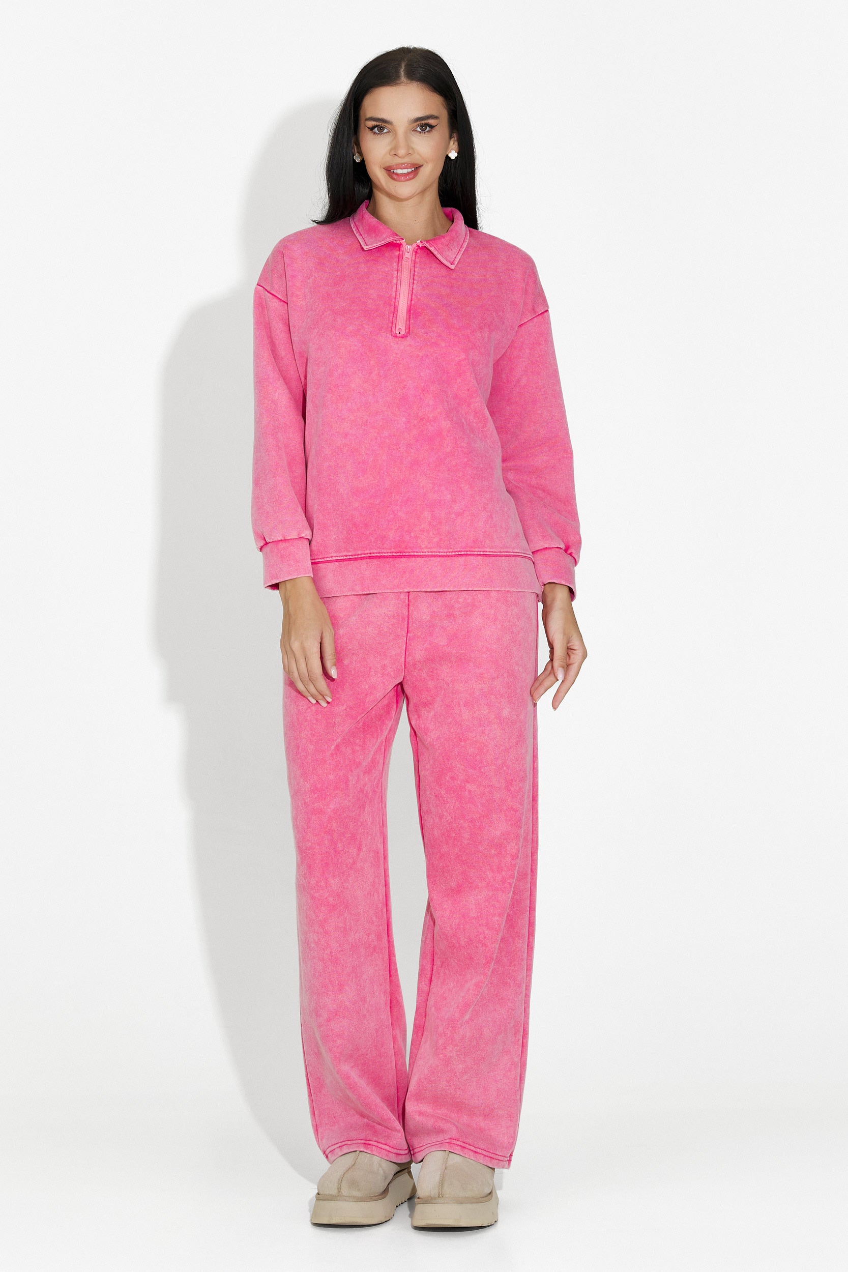 Σετ γυναικείο casual ροζ Dionea Bogas