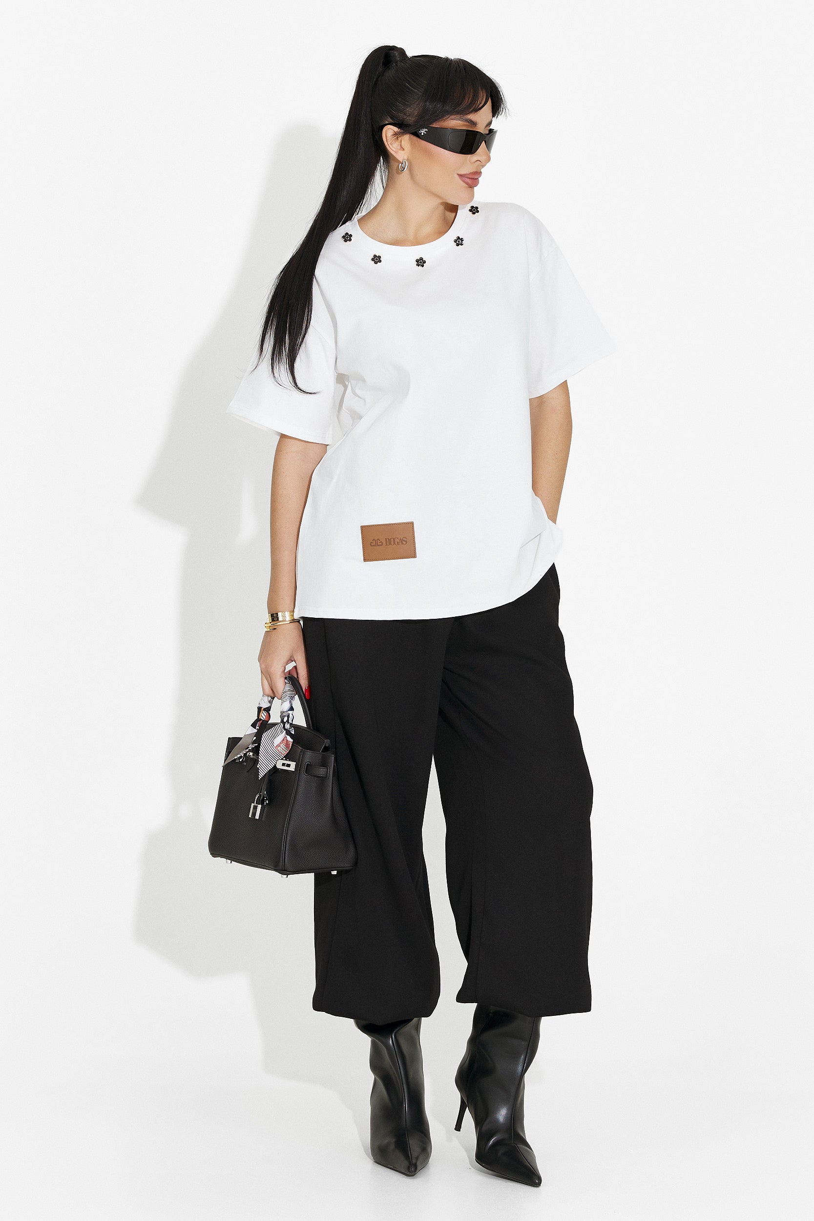 Damen T-Shirt lässig weiß Arilea Bogas