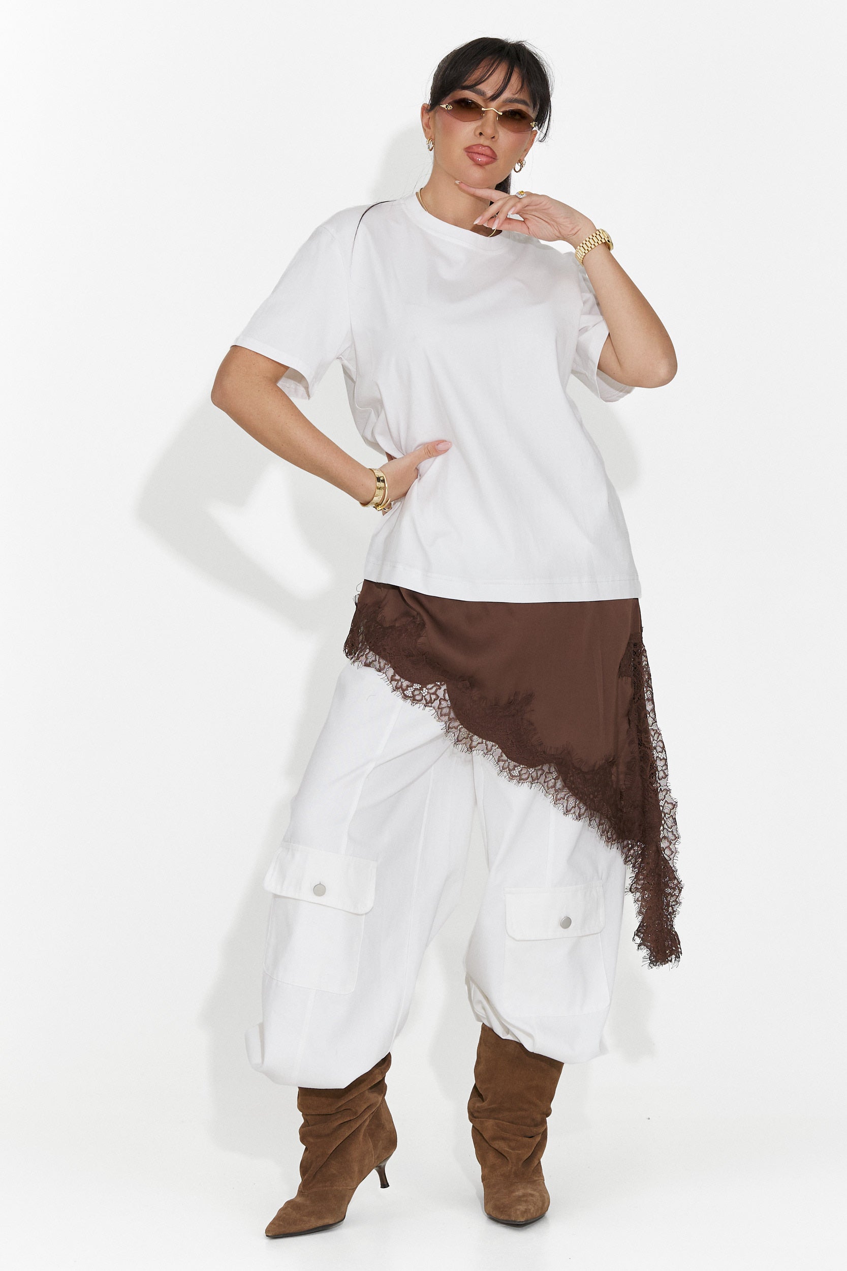 Women's casual white t-shirt Arkana Bogas