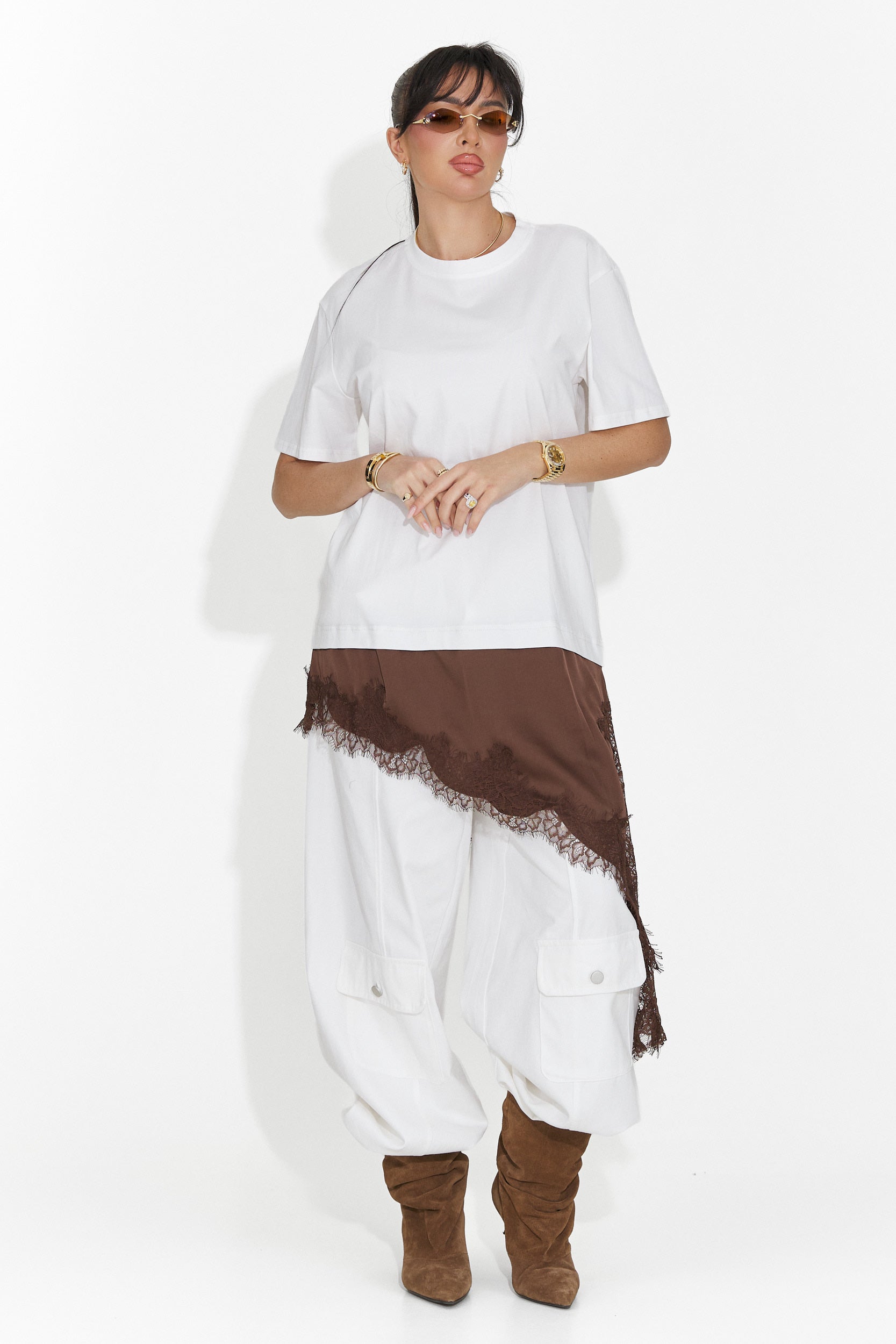 Women's casual white t-shirt Arkana Bogas