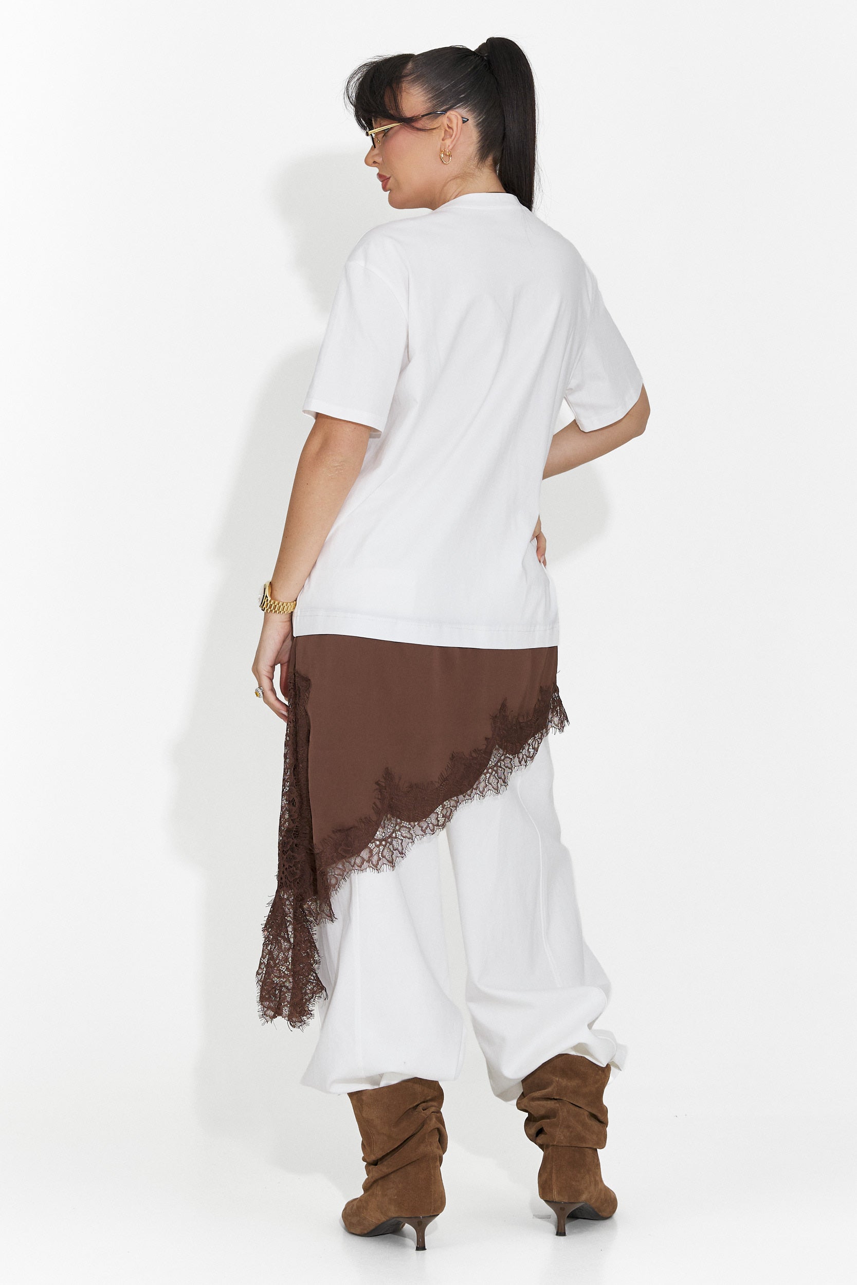 Women's casual white t-shirt Arkana Bogas