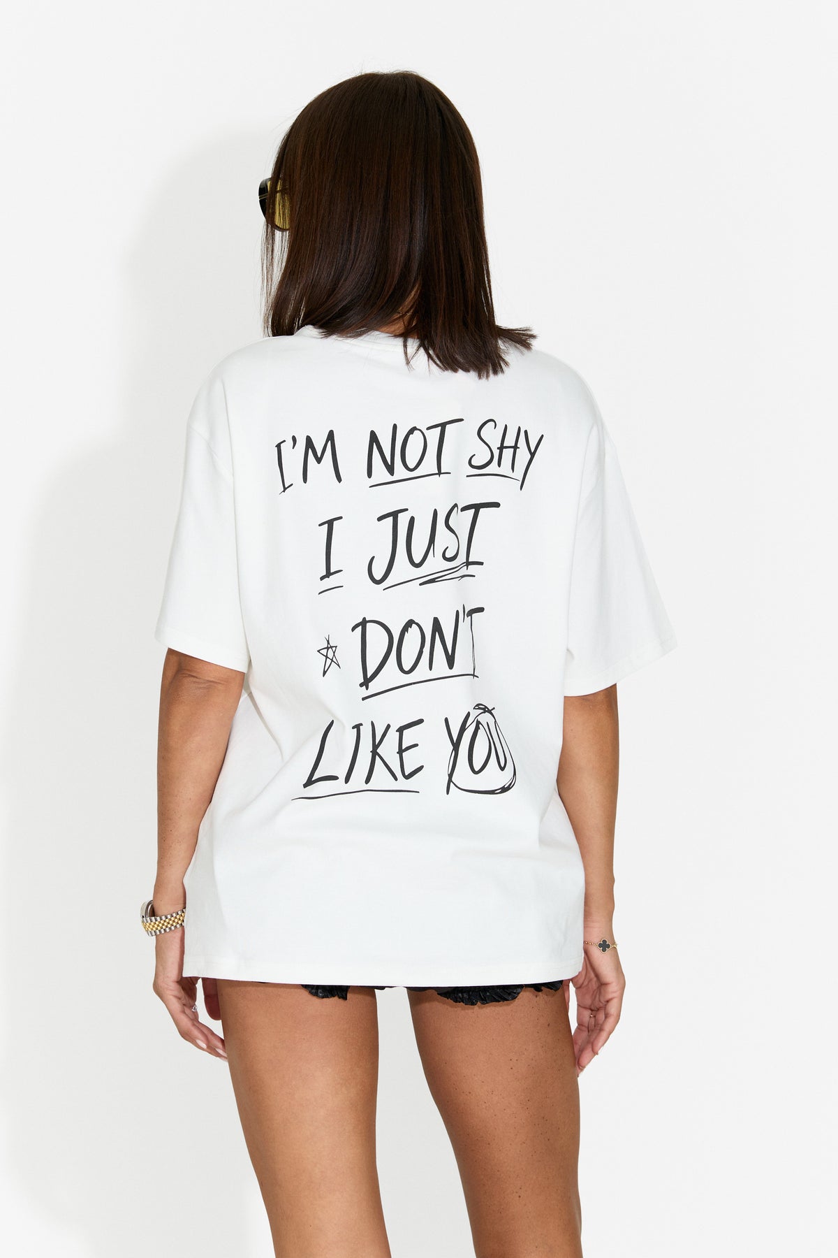 Women's casual white T-shirt Baklava Bogas