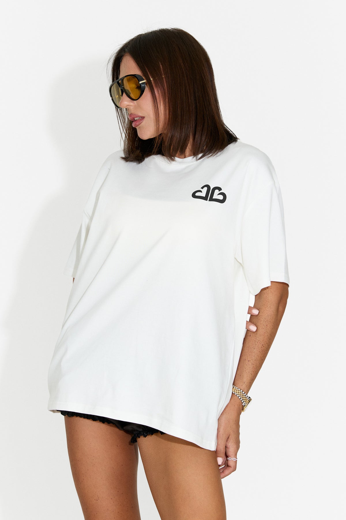 Women's casual white T-shirt Baklava Bogas