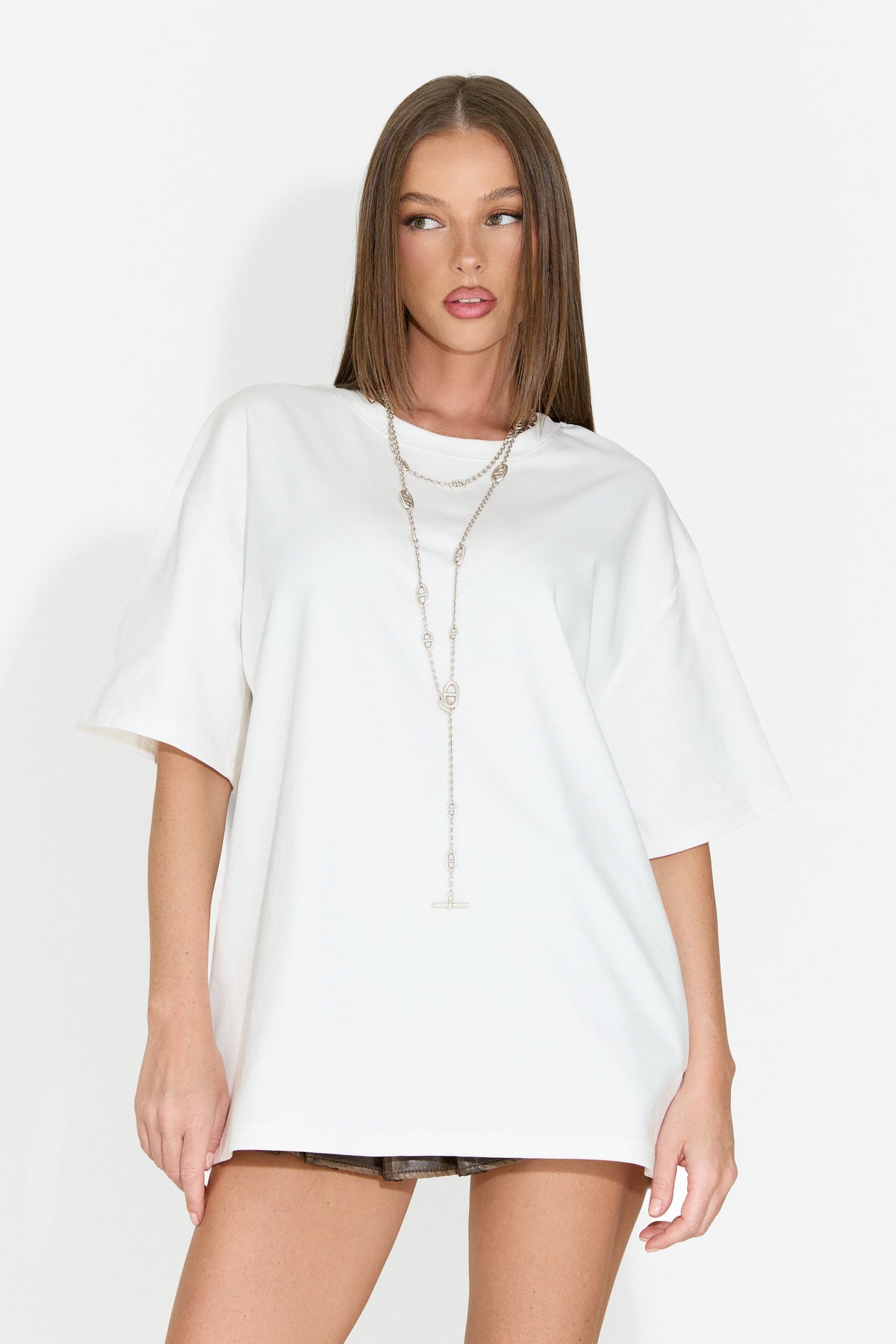 Women's casual white T-shirt Boniva Bogas