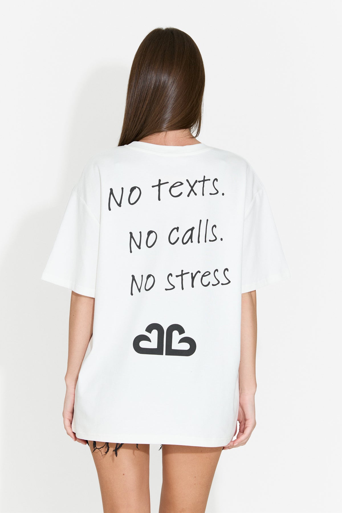 Women's casual white T-shirt Foreloin Bogas