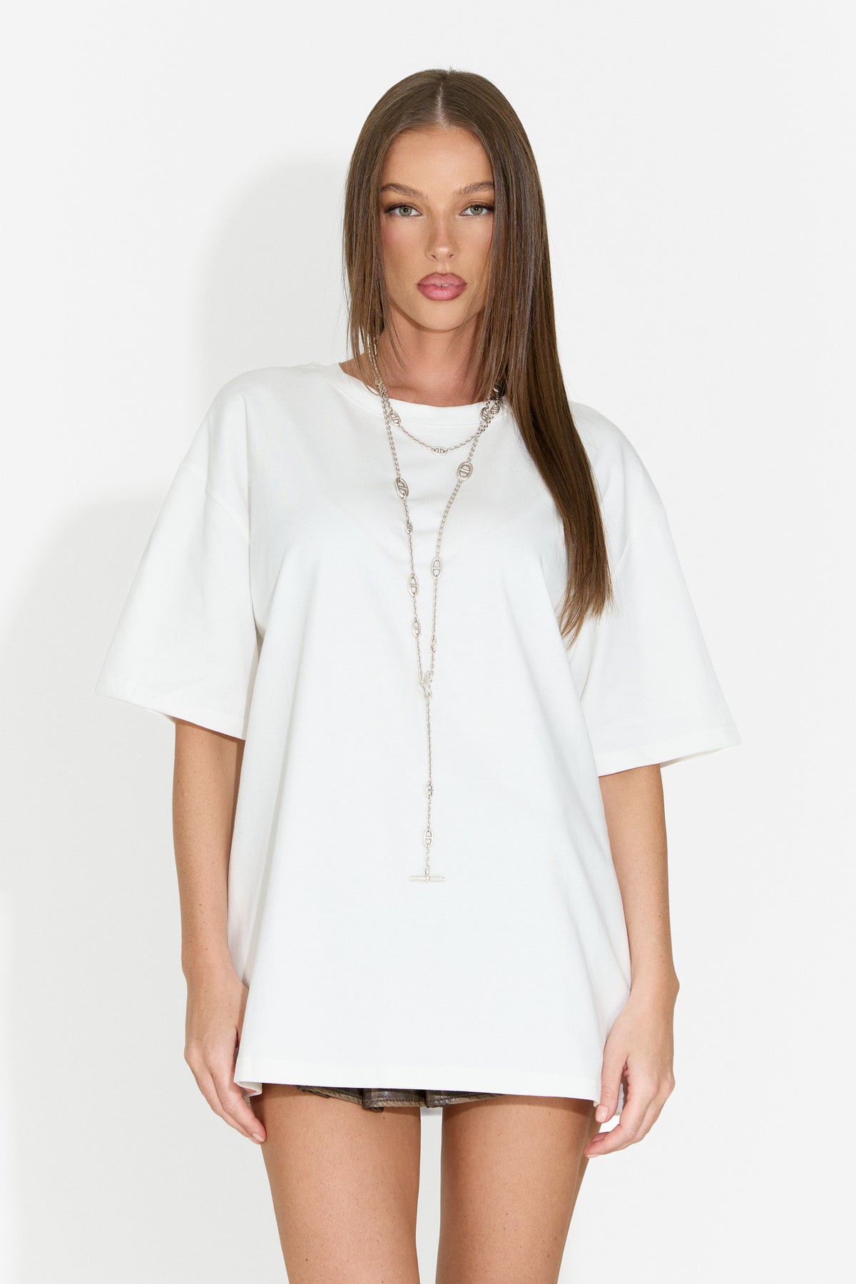 Women's casual white T-shirt Kanaloa Bogas