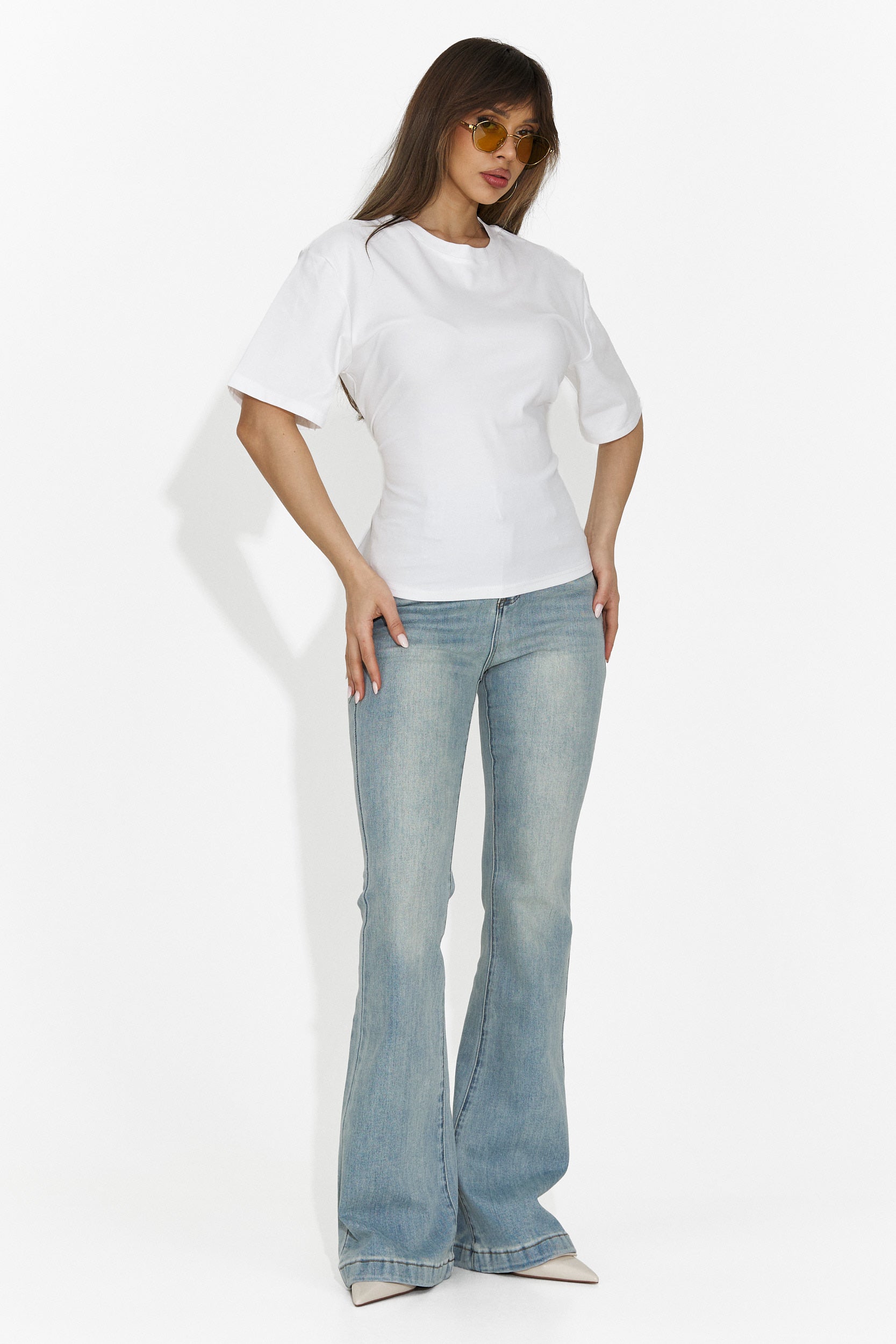 Women's casual white t-shirt Latrice Bogas