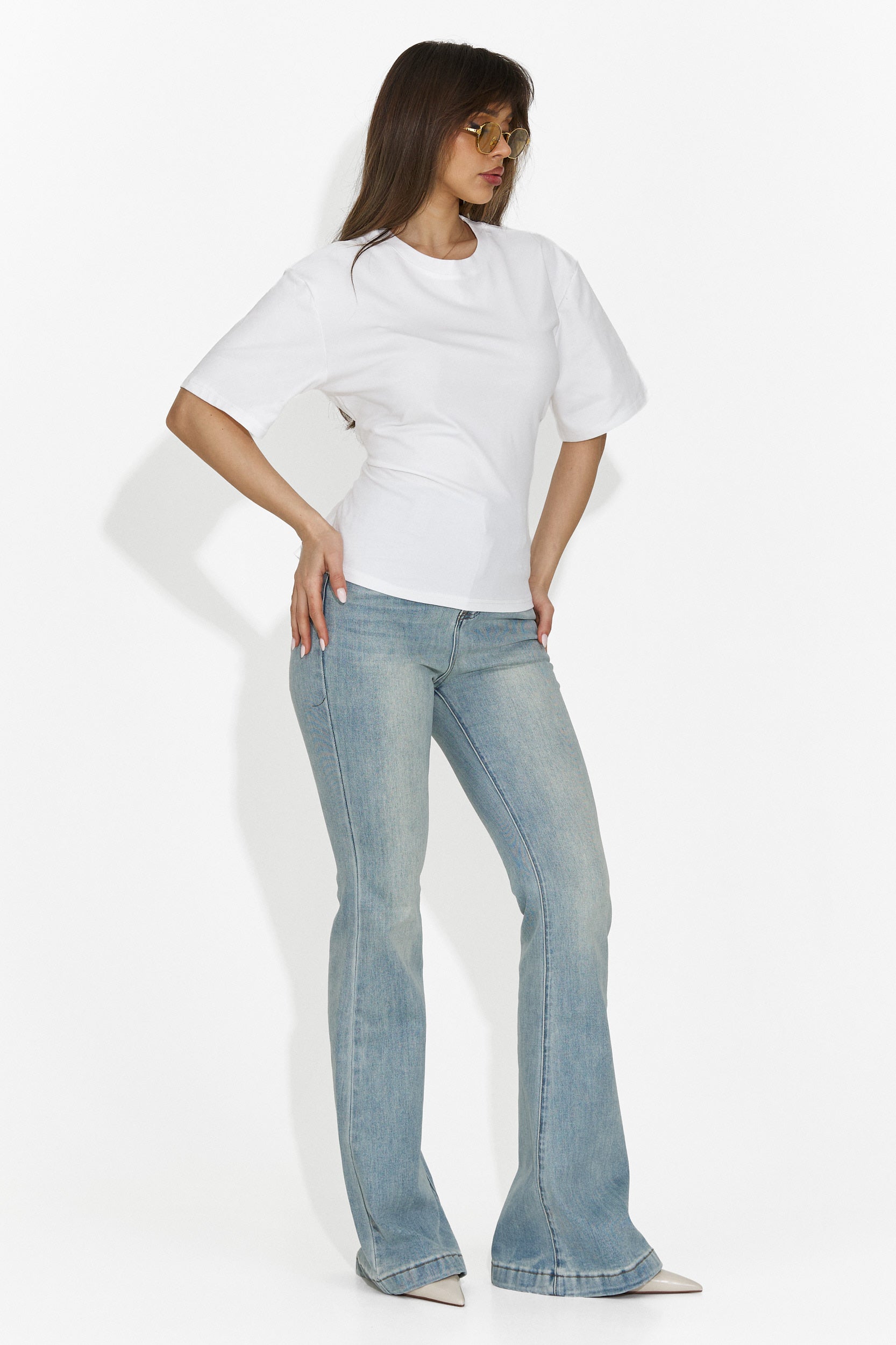 Women's casual white t-shirt Latrice Bogas