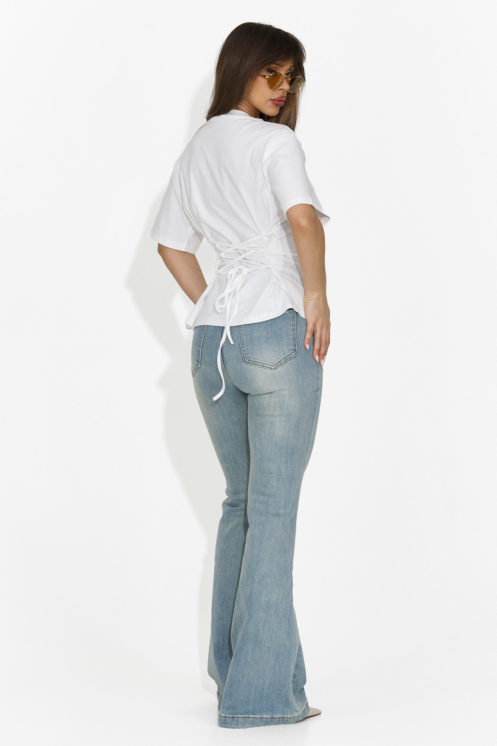 Women's casual white t-shirt Latrice Bogas