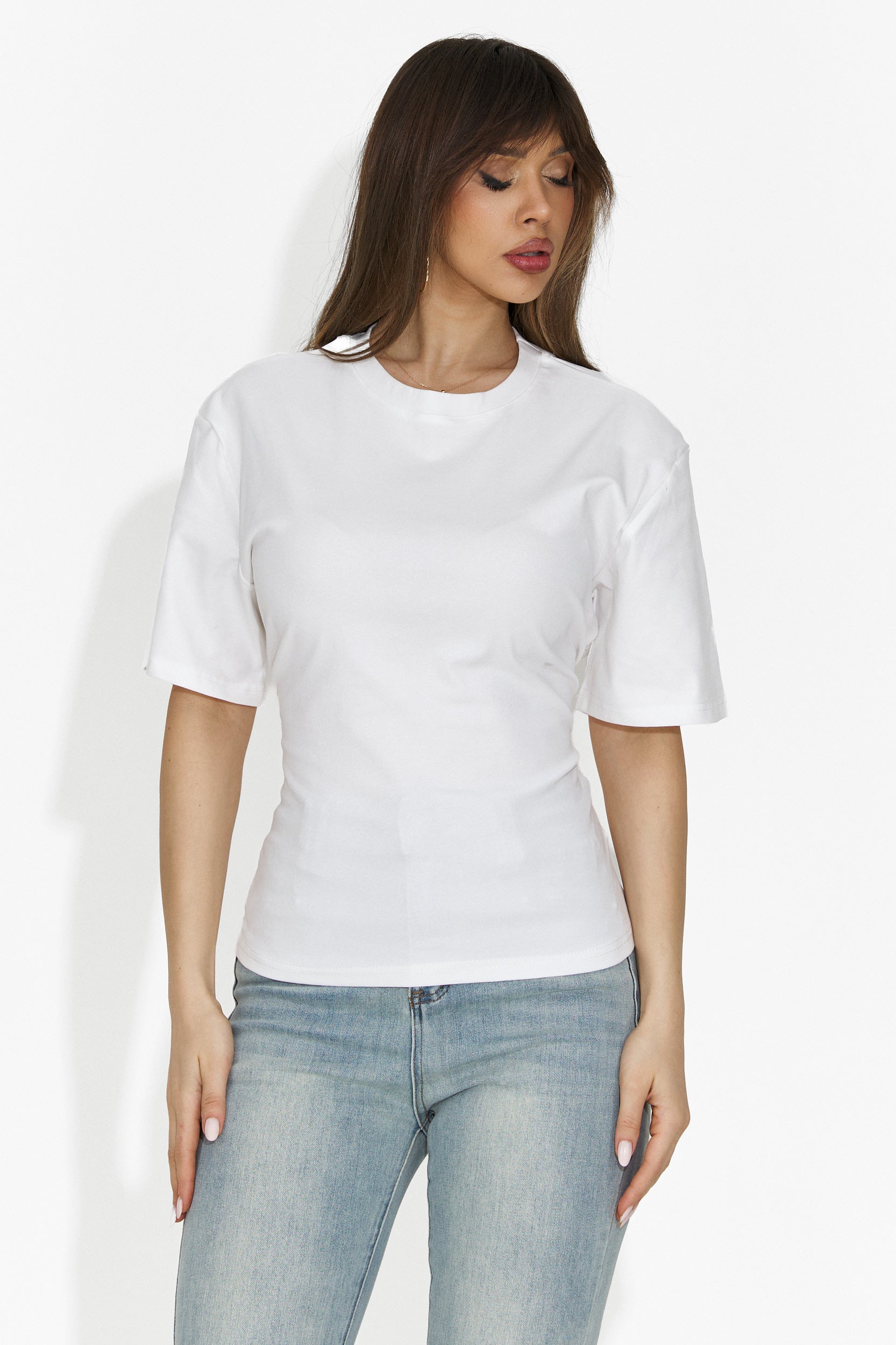 Women's casual white t-shirt Latrice Bogas