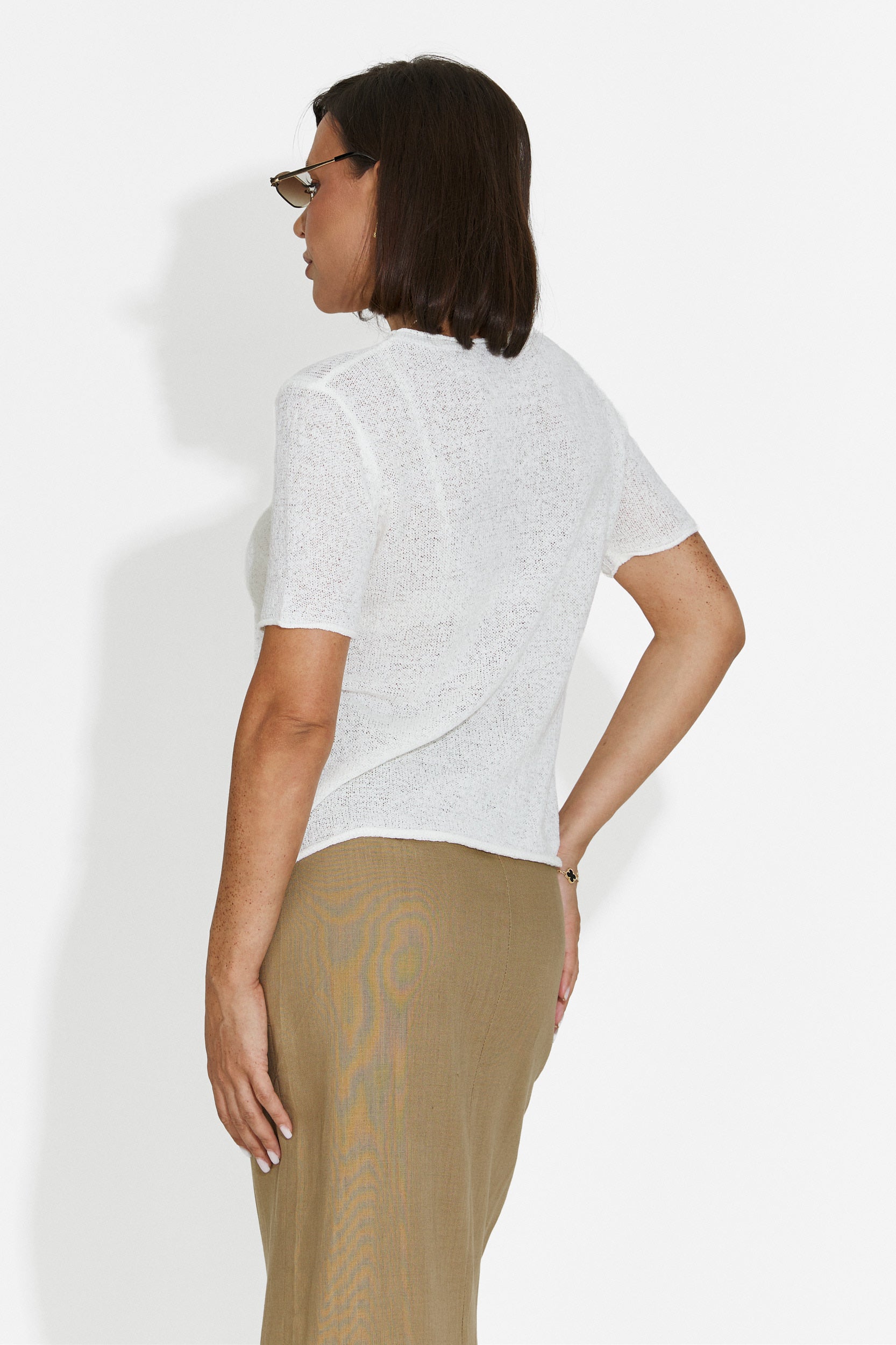 Women's casual white t-shirt Pilaria Bogas