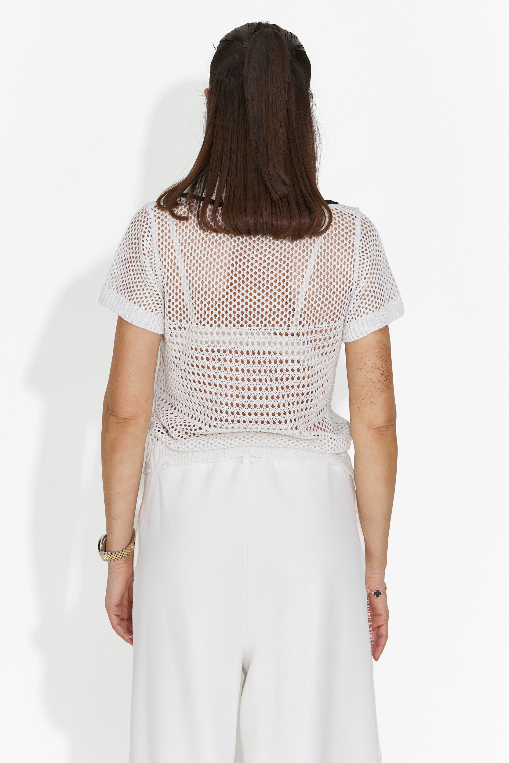 Women's casual white t-shirt Raluka Bogas