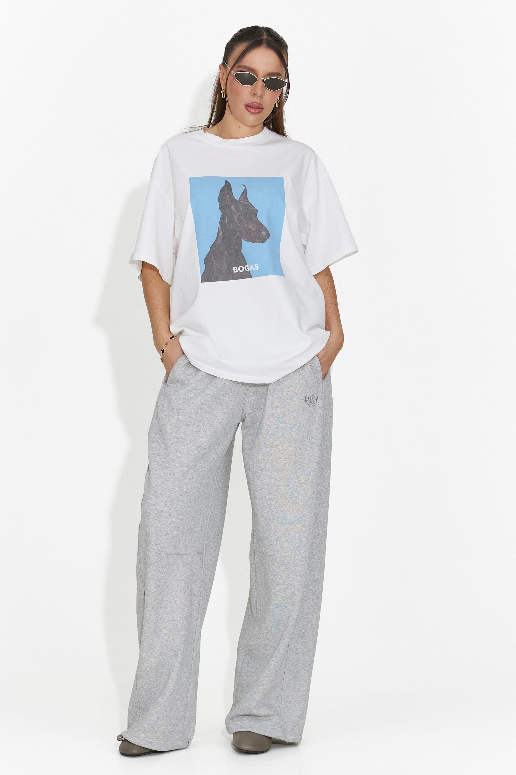 Women's casual white t-shirt Solenia Bogas