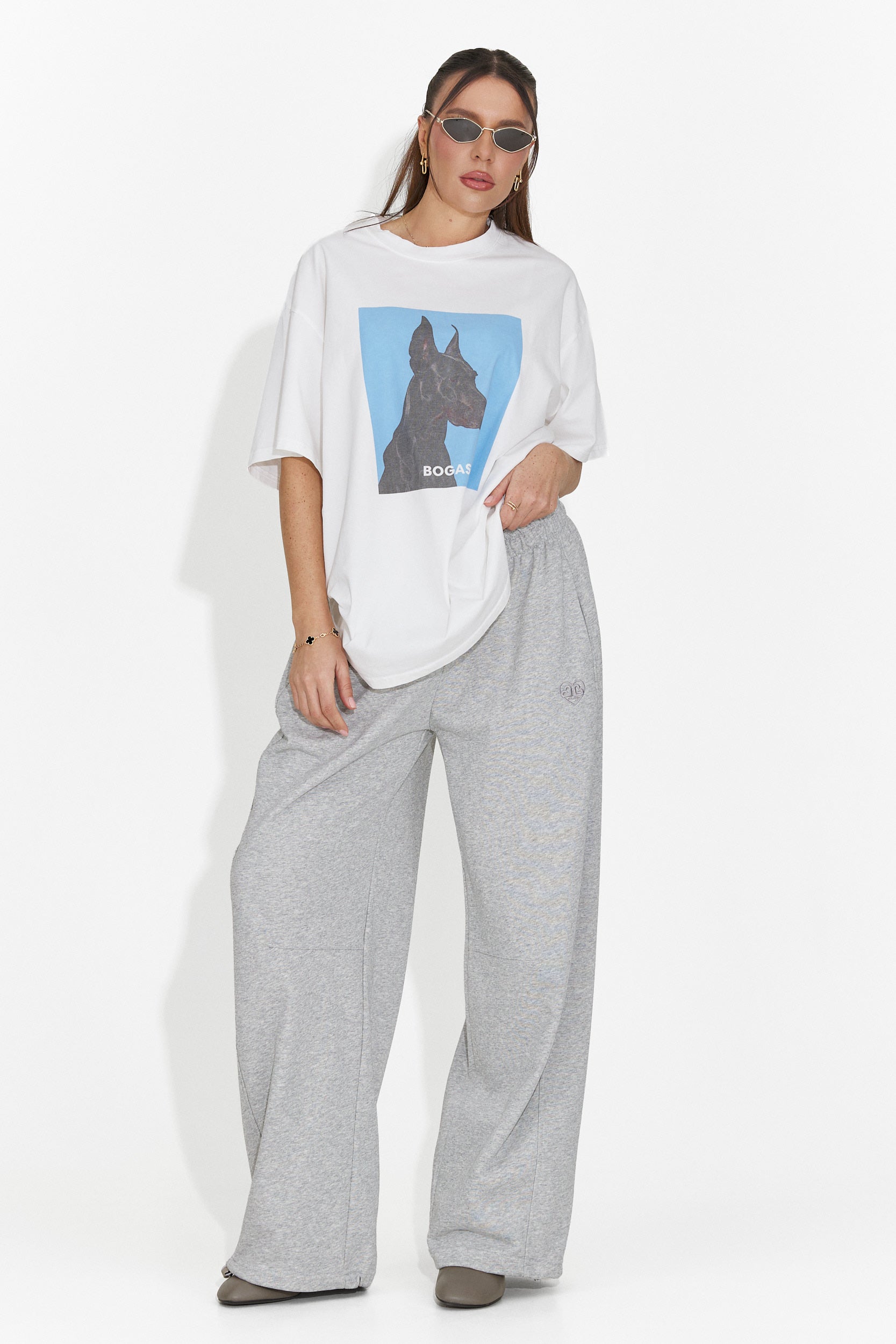 Women's casual white t-shirt Solenia Bogas