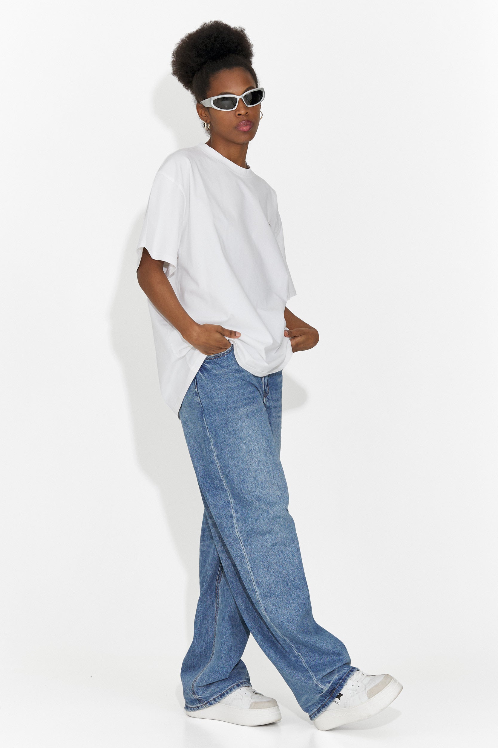 Zoenia Bogas Casual Biała Damska Koszulka T-shirt