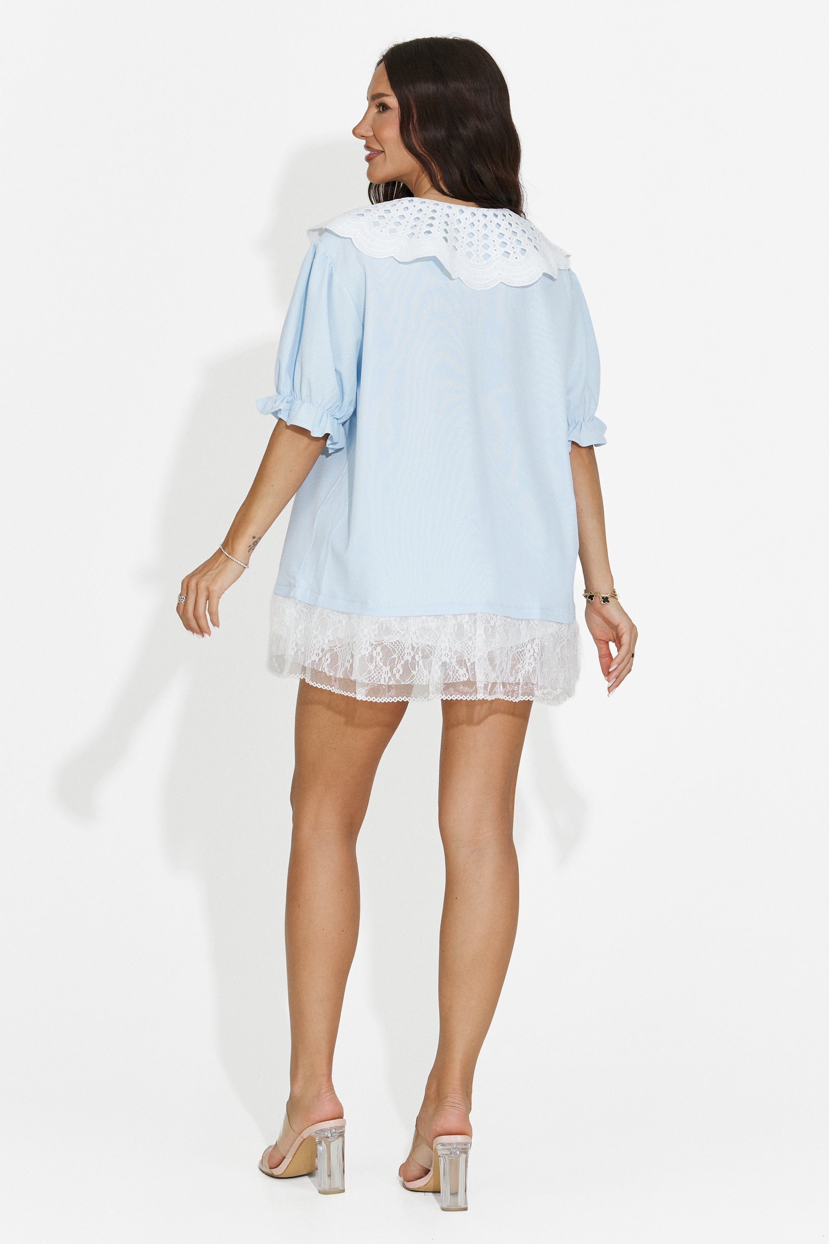 T-shirt femme casual bleu Olimia Bogas