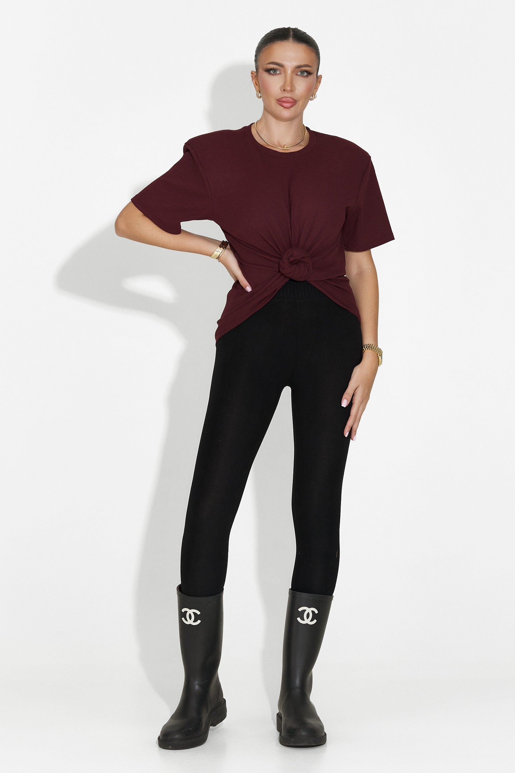 Casual burgundy damtröja Norelia Bogas