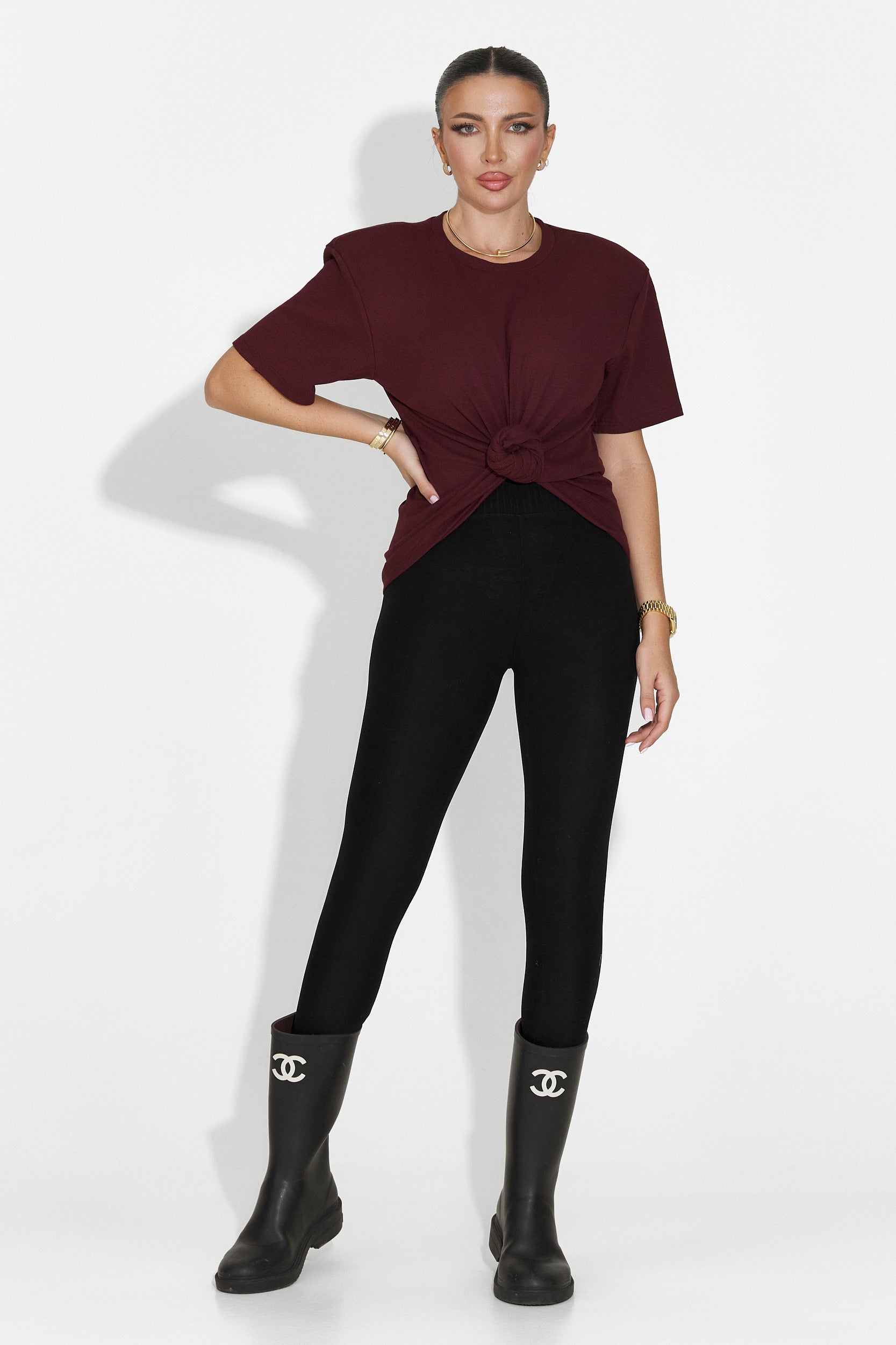 Casual burgundy damtröja Norelia Bogas