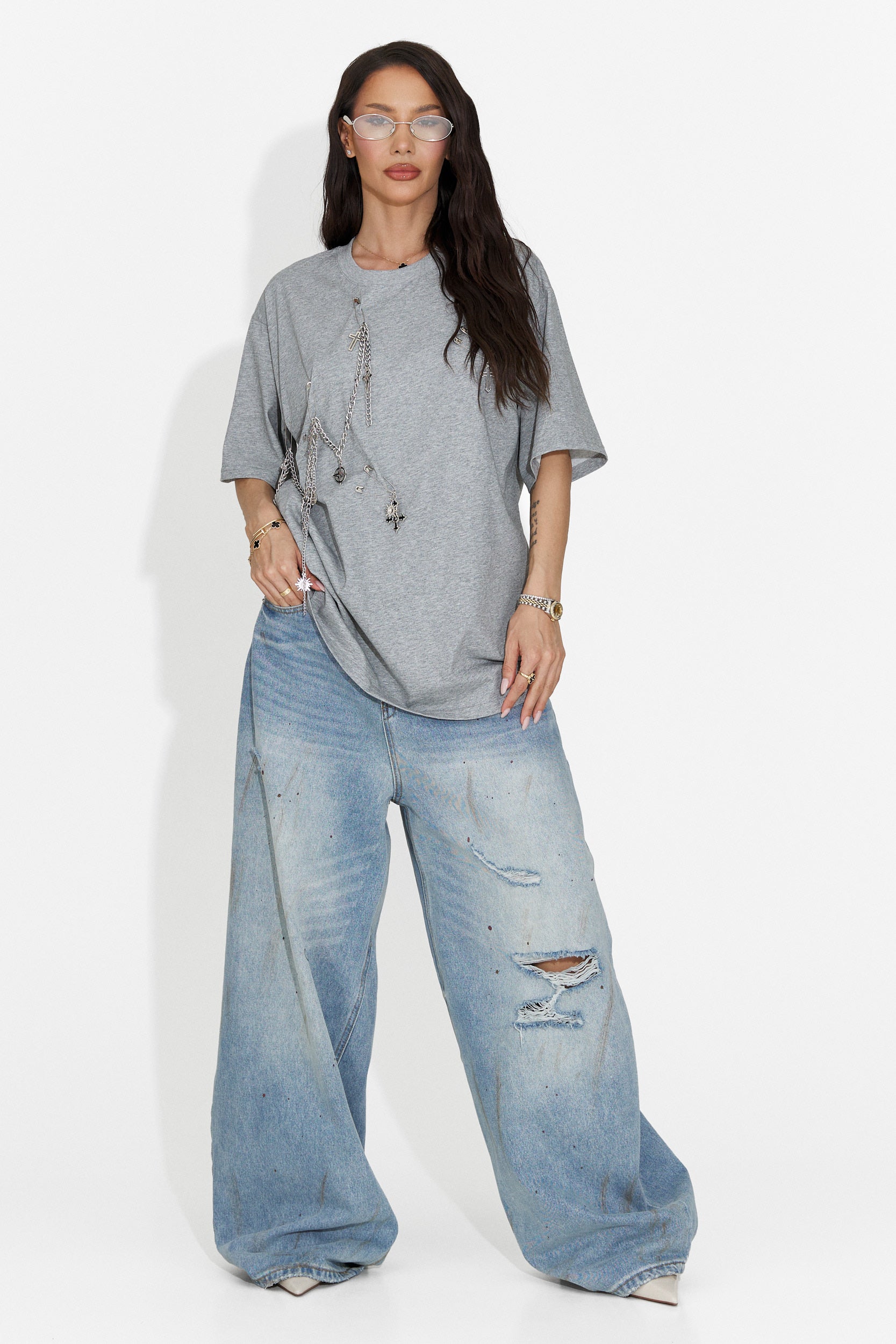 Kohleria Bogas Casual Grey Ladies T-Shirt