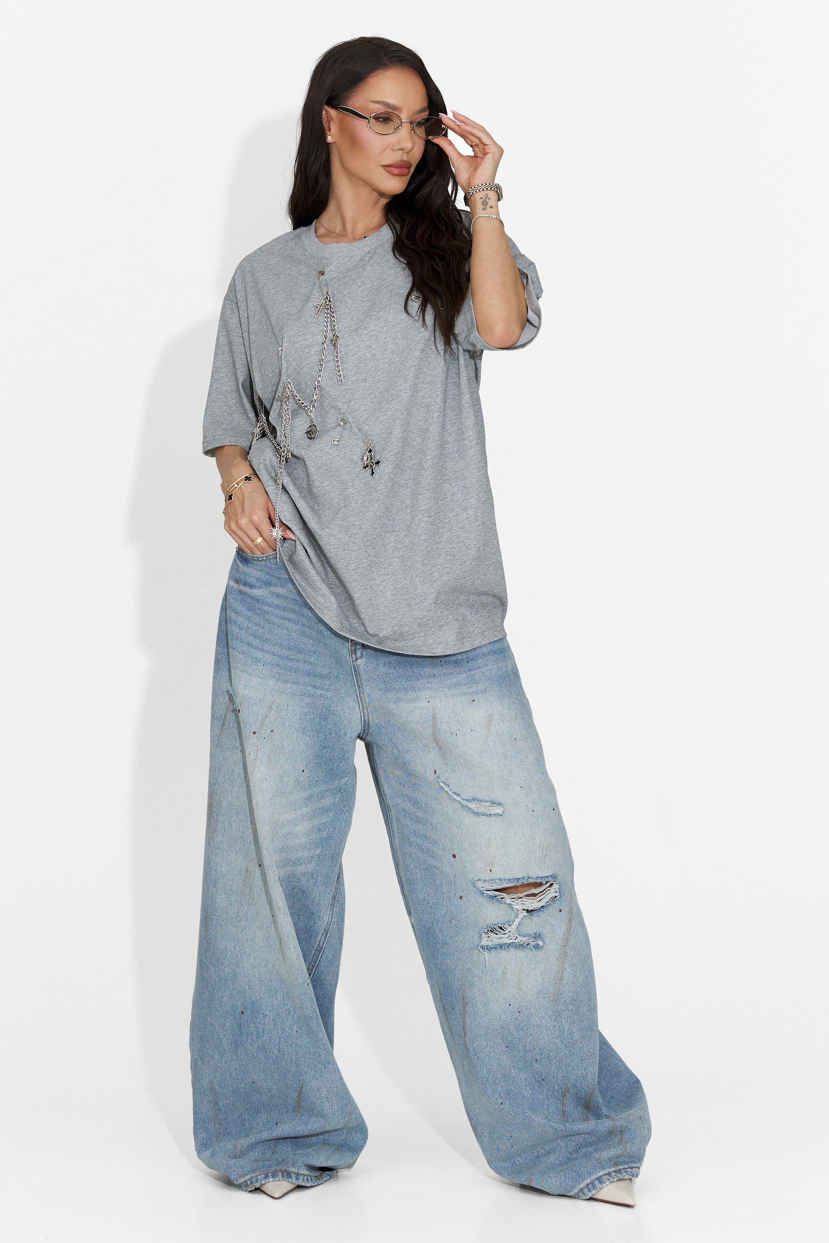 Kohleria Bogas Casual Grey Ladies T-Shirt