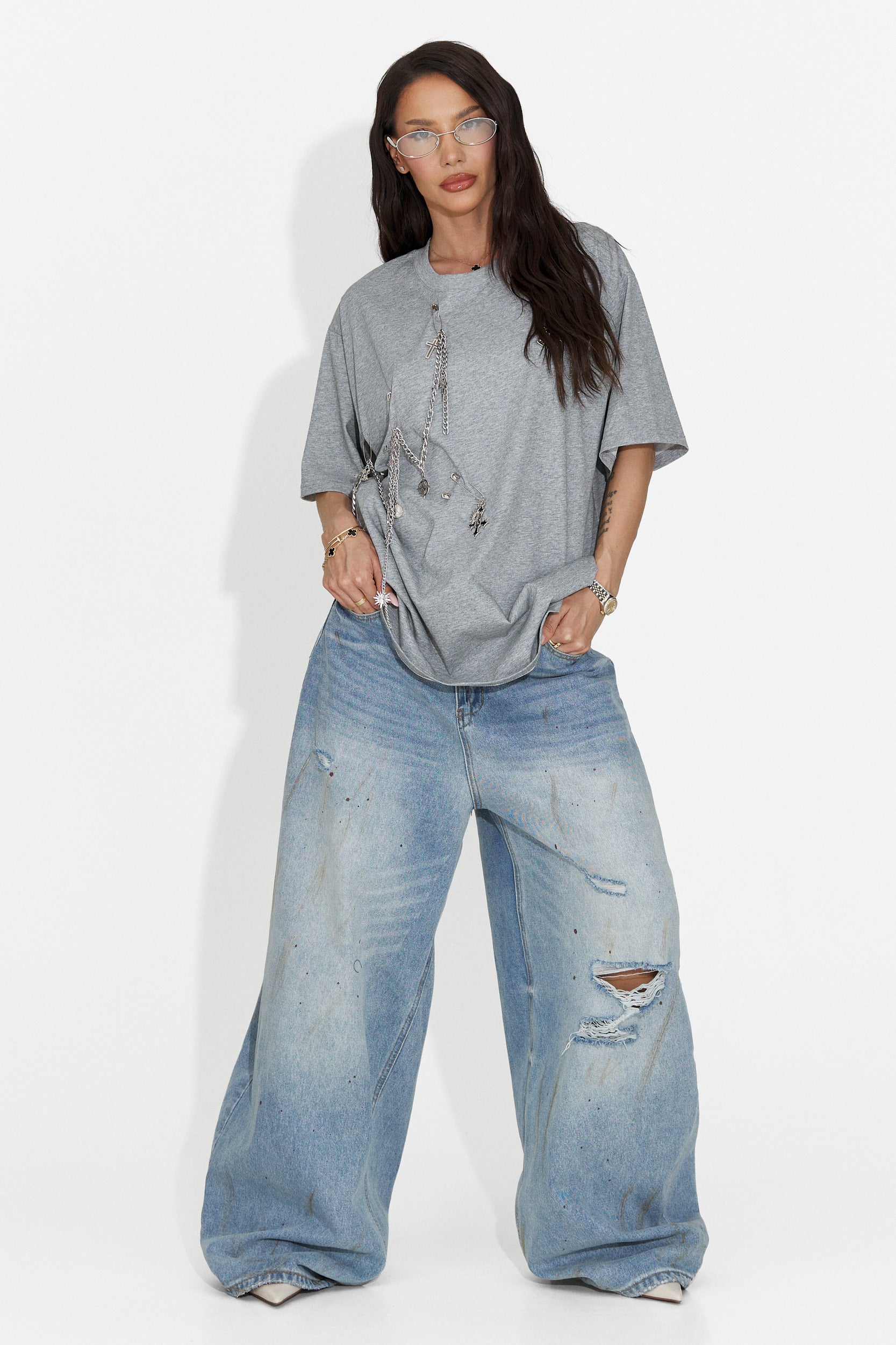 Kohleria Bogas Casual Grey Ladies T-Shirt