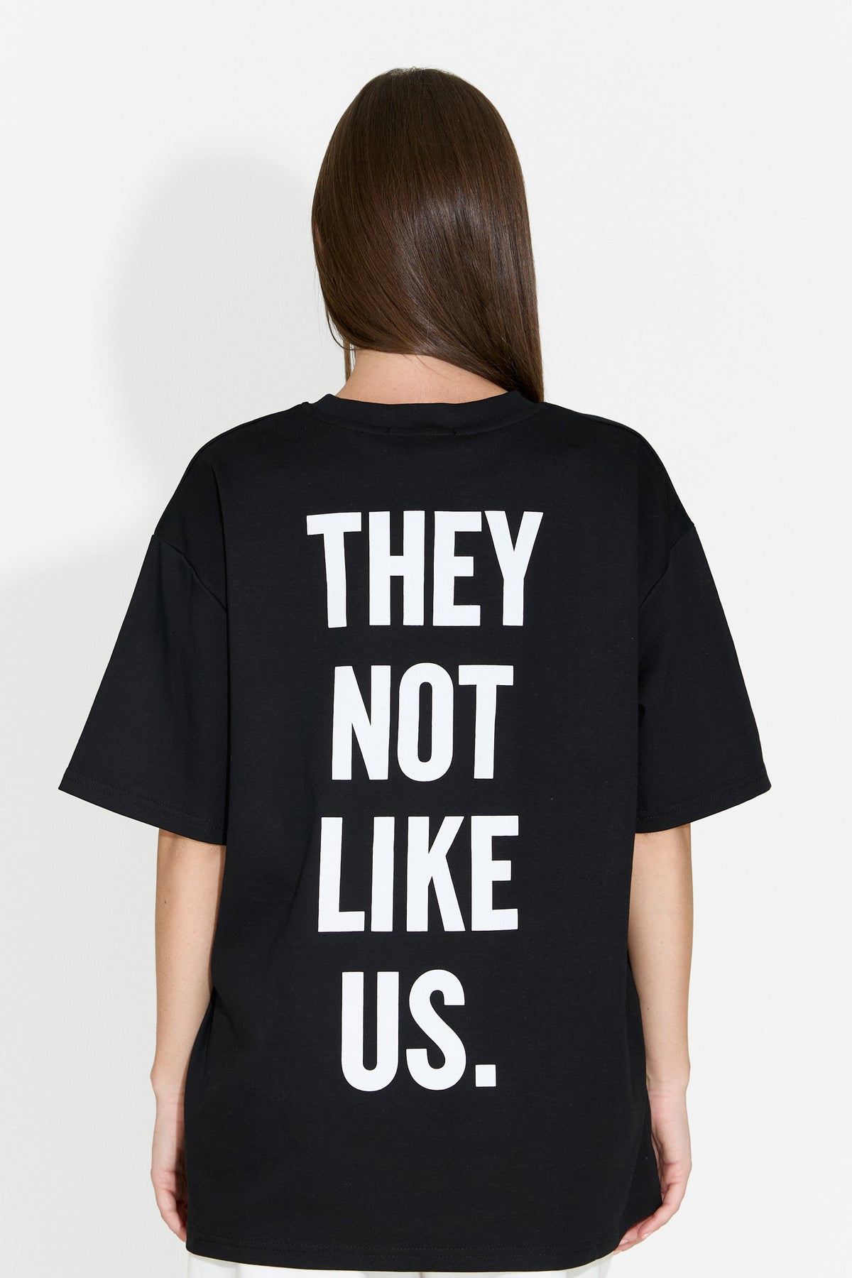 Women's casual black T-shirt Abdias Bogas