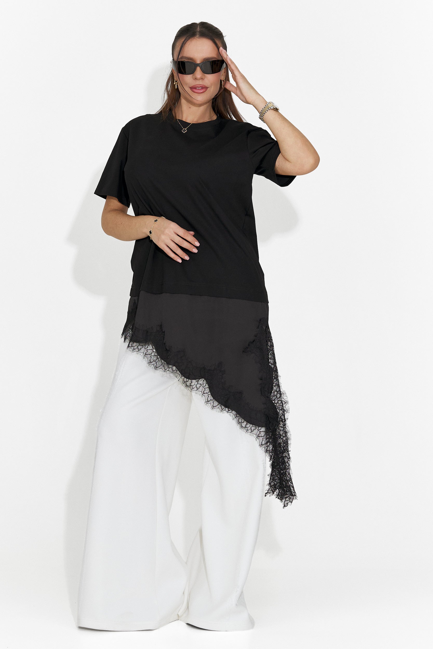 Women's casual black t-shirt Arkana Bogas