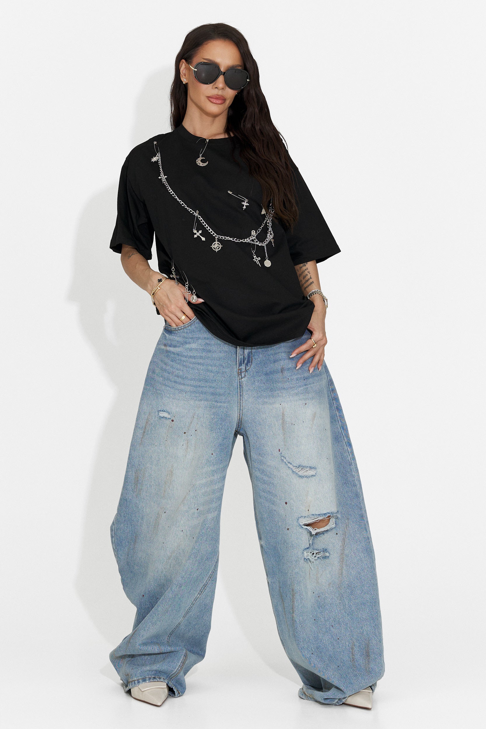 Tricou dama casual negru Kohleria Bogas