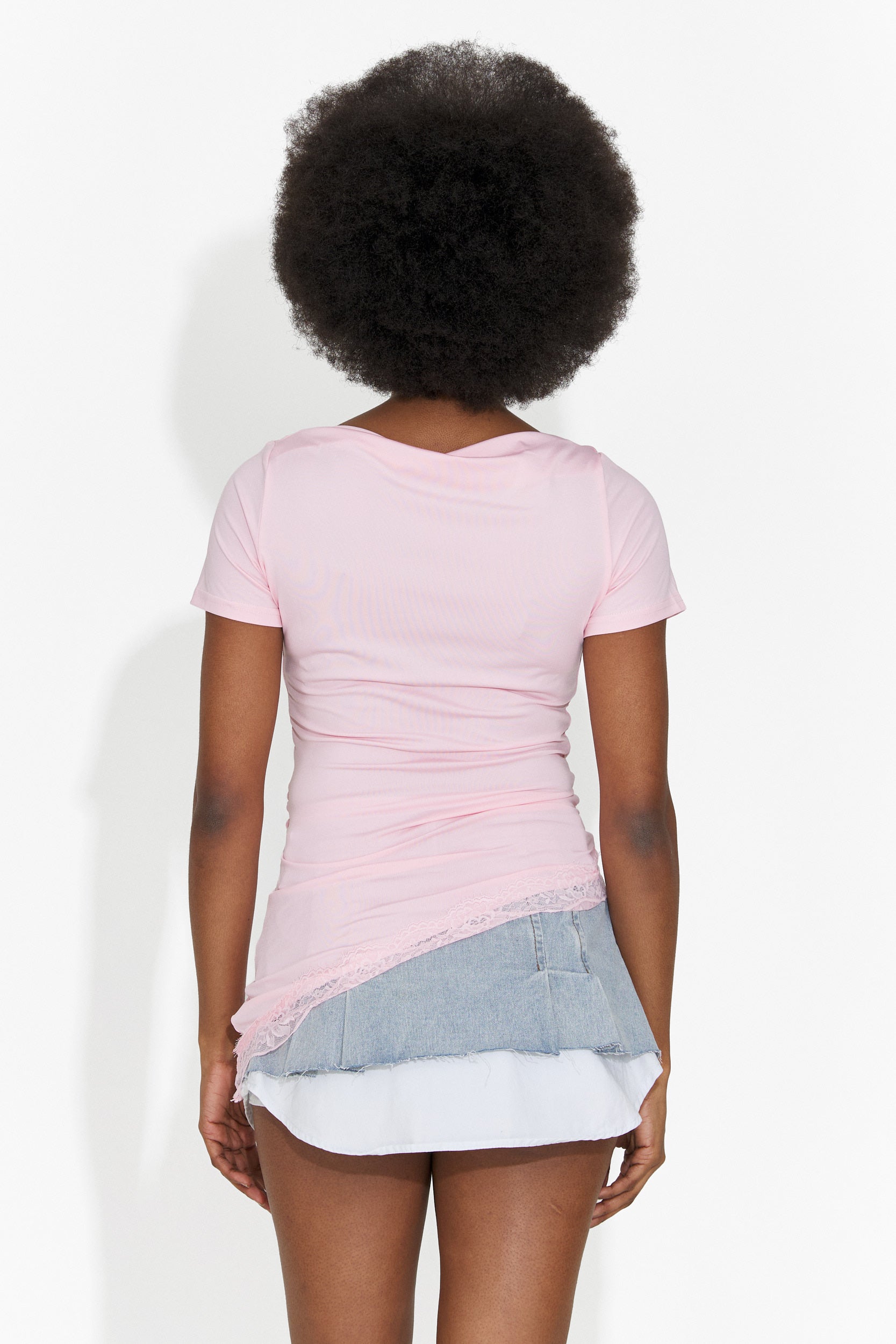Women's casual pink t-shirt Arkania Bogas