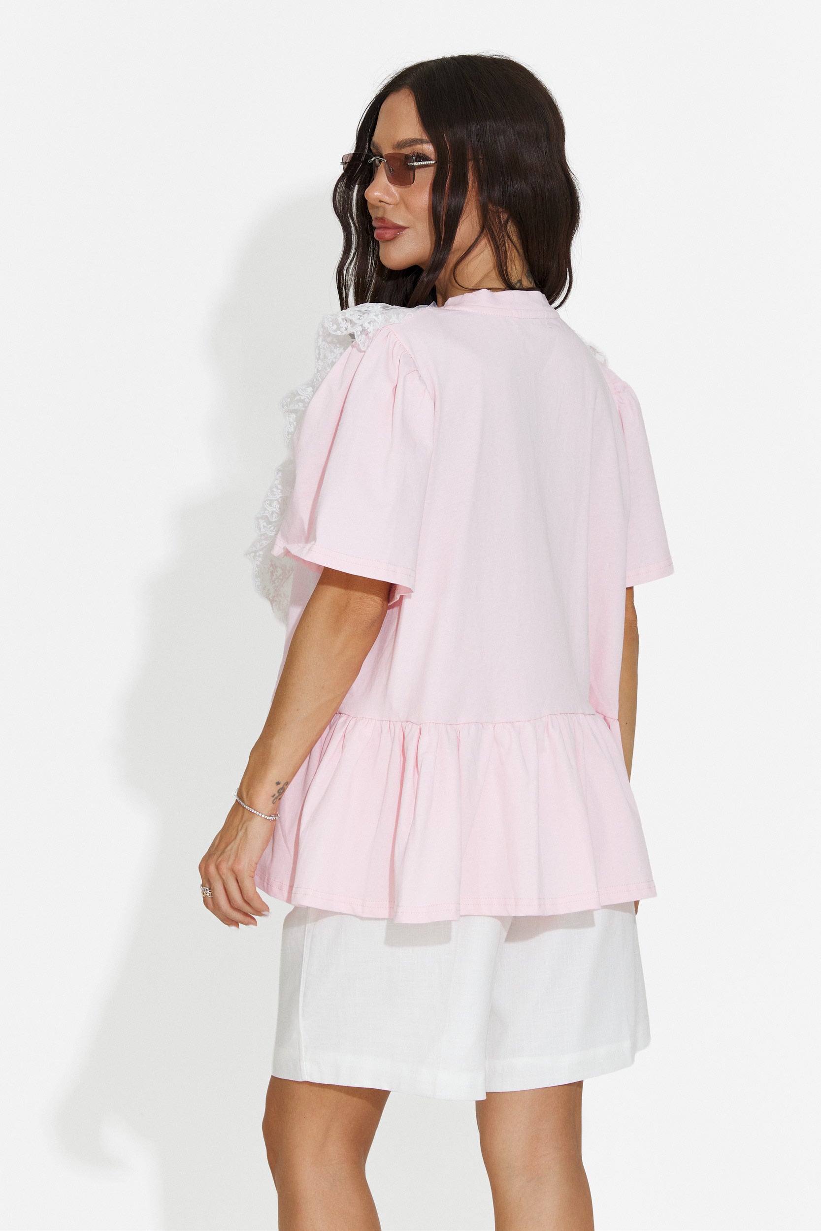 Women's casual pink t-shirt Besana Bogas