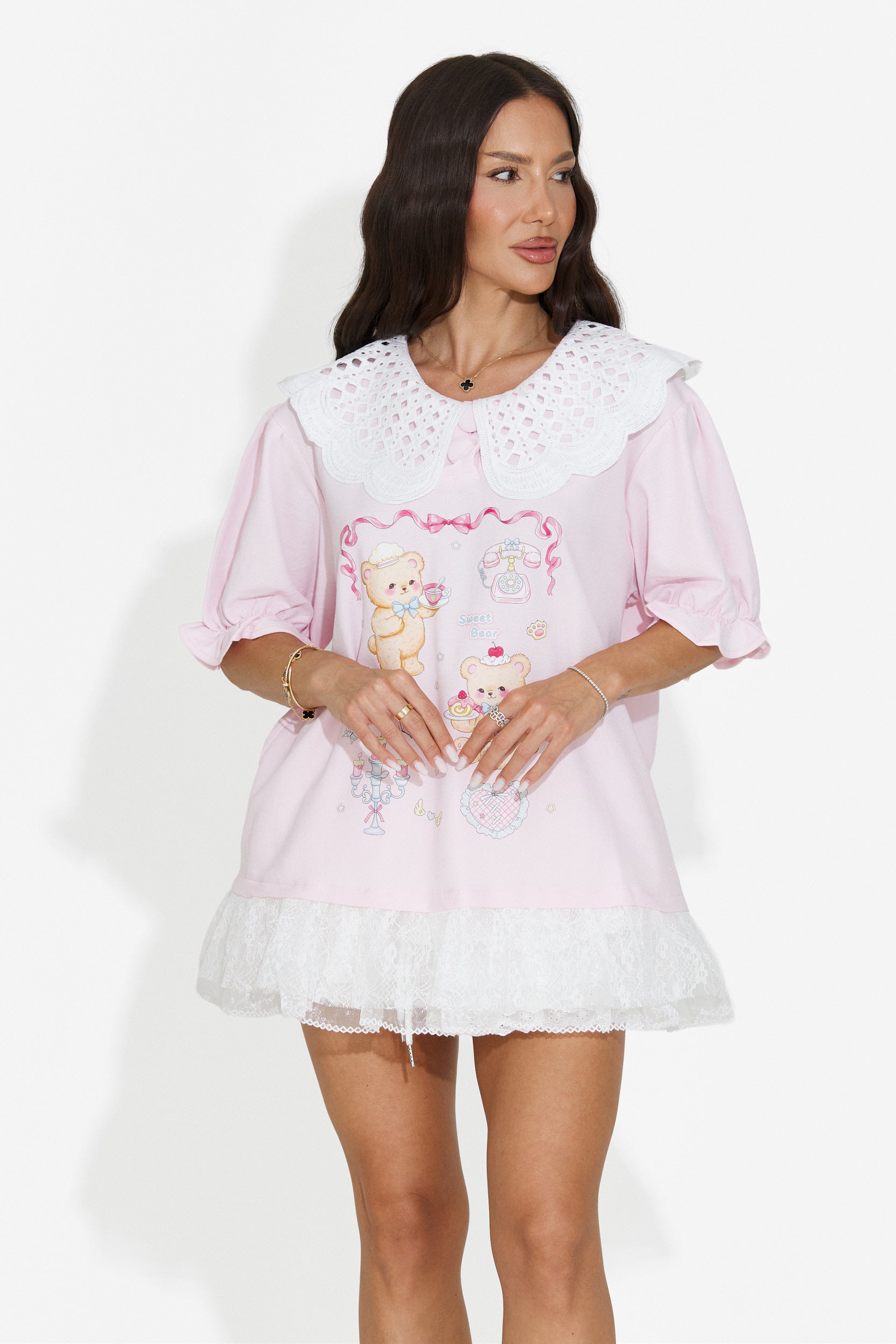 Women's casual pink t-shirt Olimia Bogas