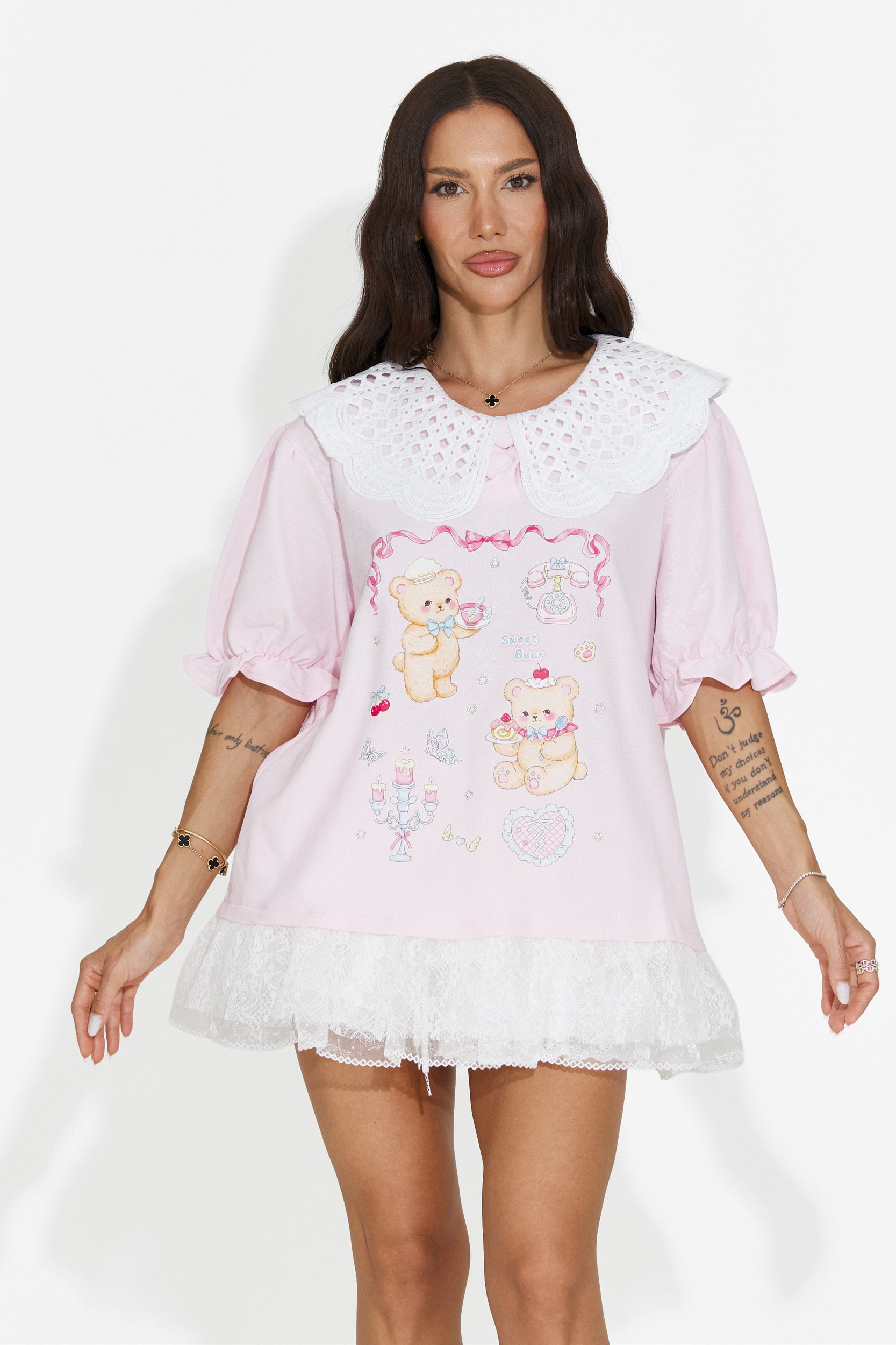 Women's casual pink t-shirt Olimia Bogas