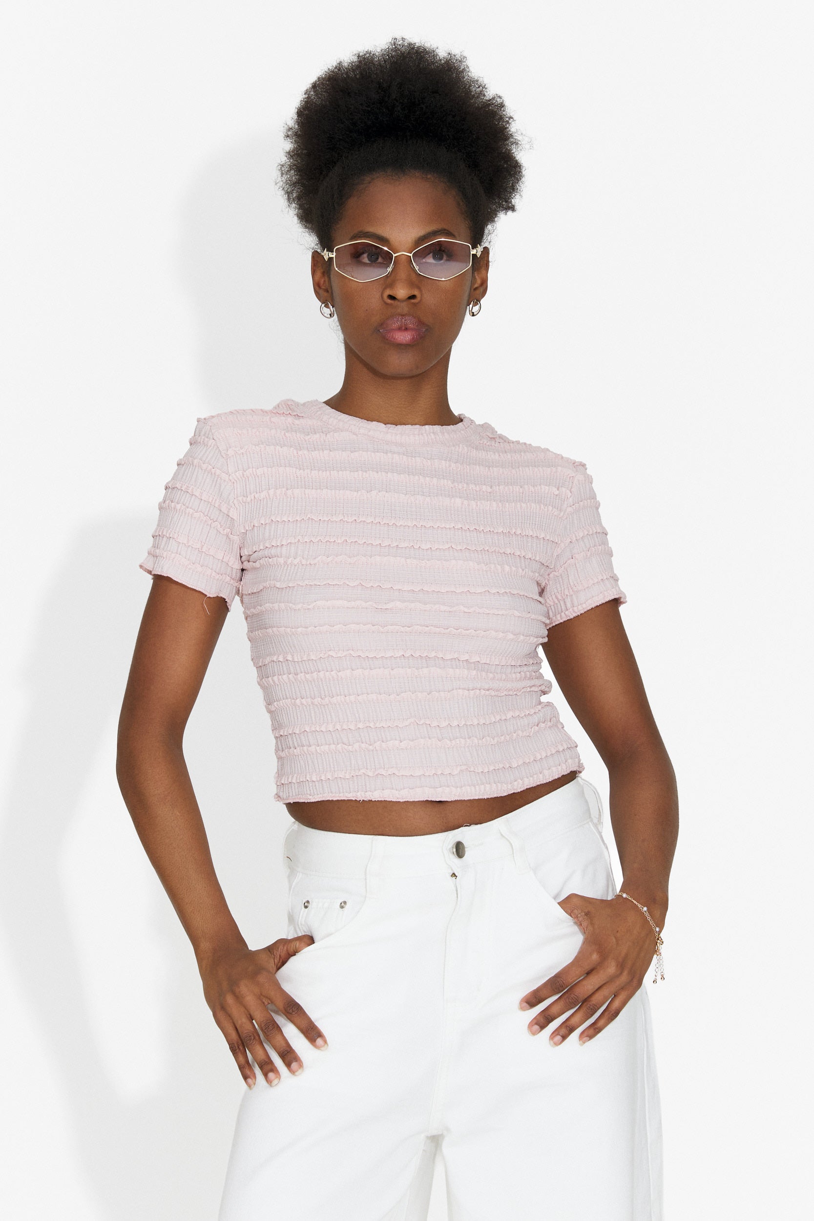 T-shirt Rose Décontracté pour Dames de Versala Bogas