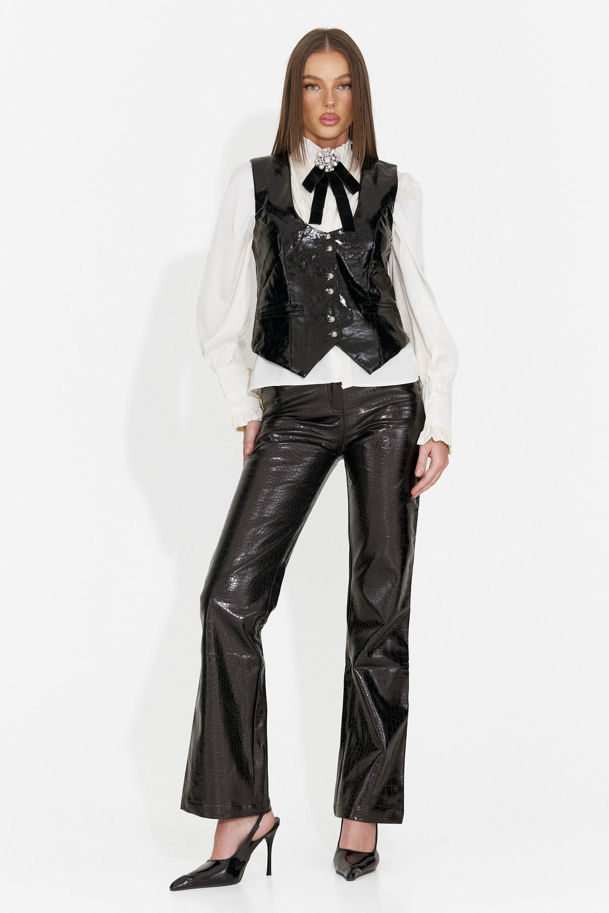 Vesta casual neagra Hovinela Bogas