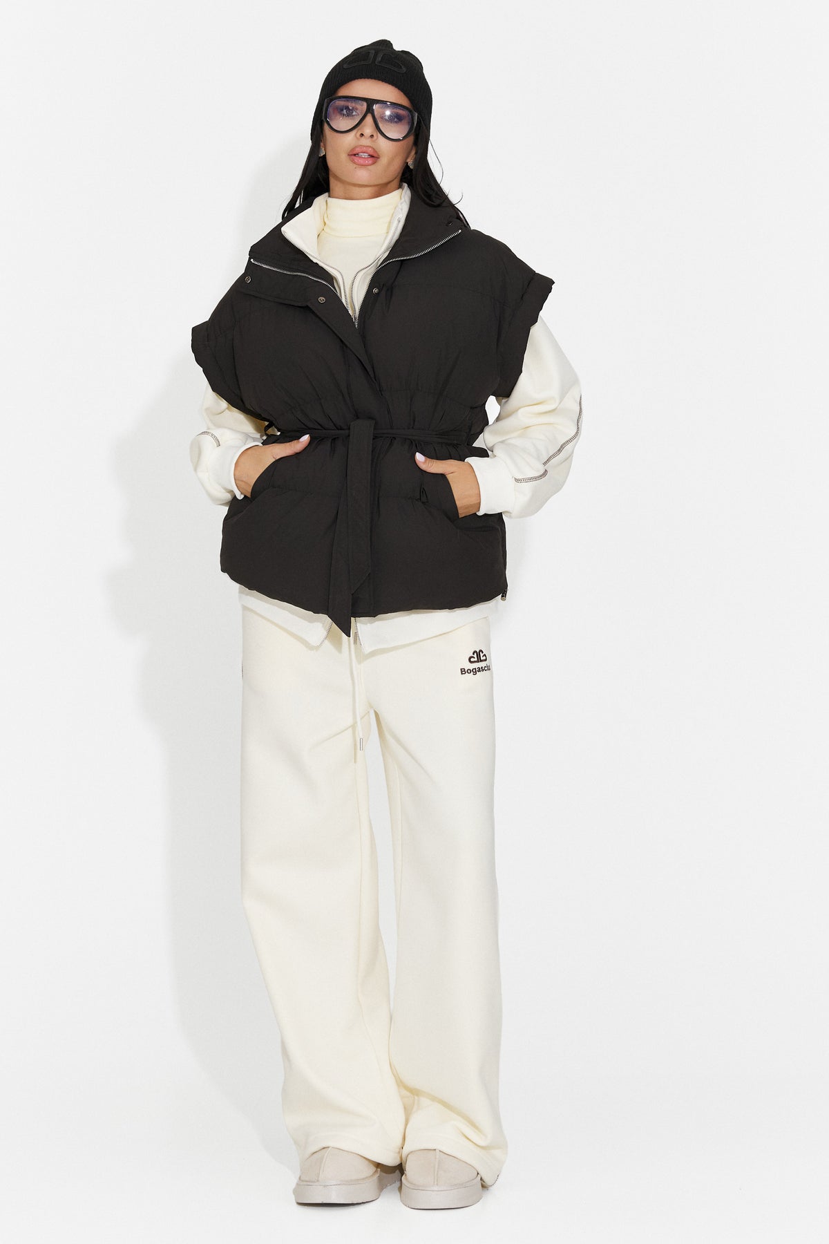 Vesta casual neagra Selitsoria Bogas