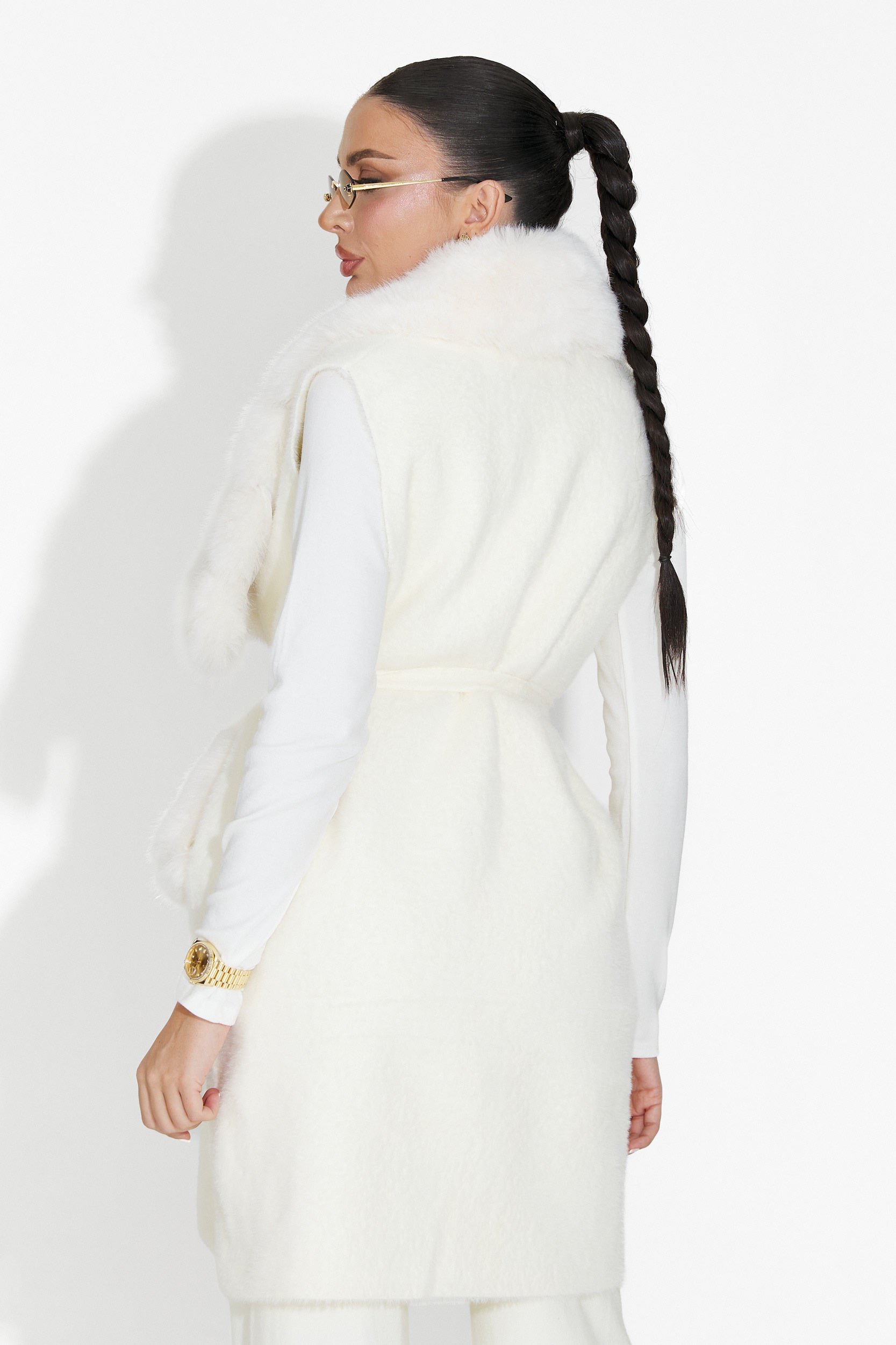 Beige damväst Cloria Bogas