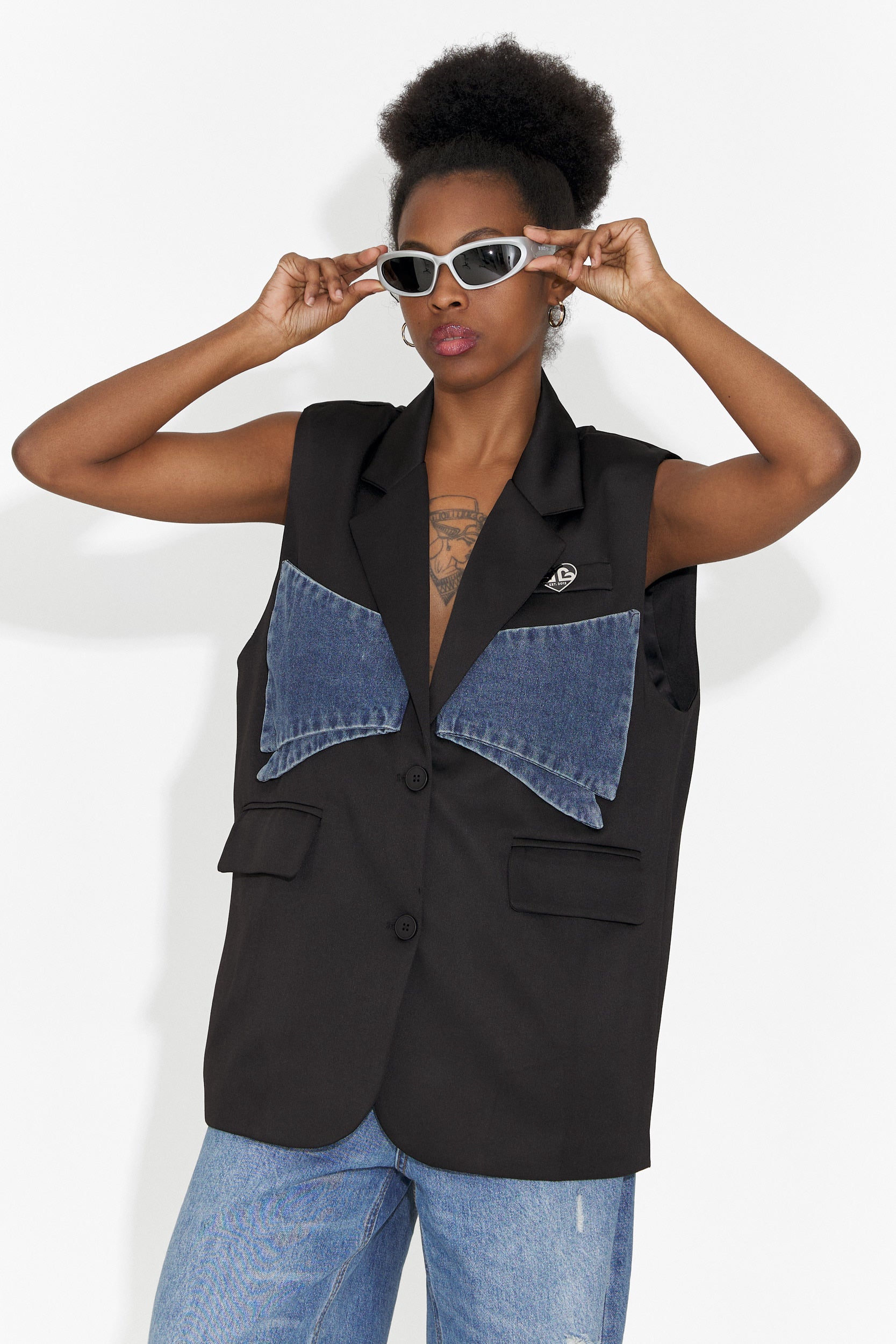 Petria Bogas Black Casual Ladies Jacket