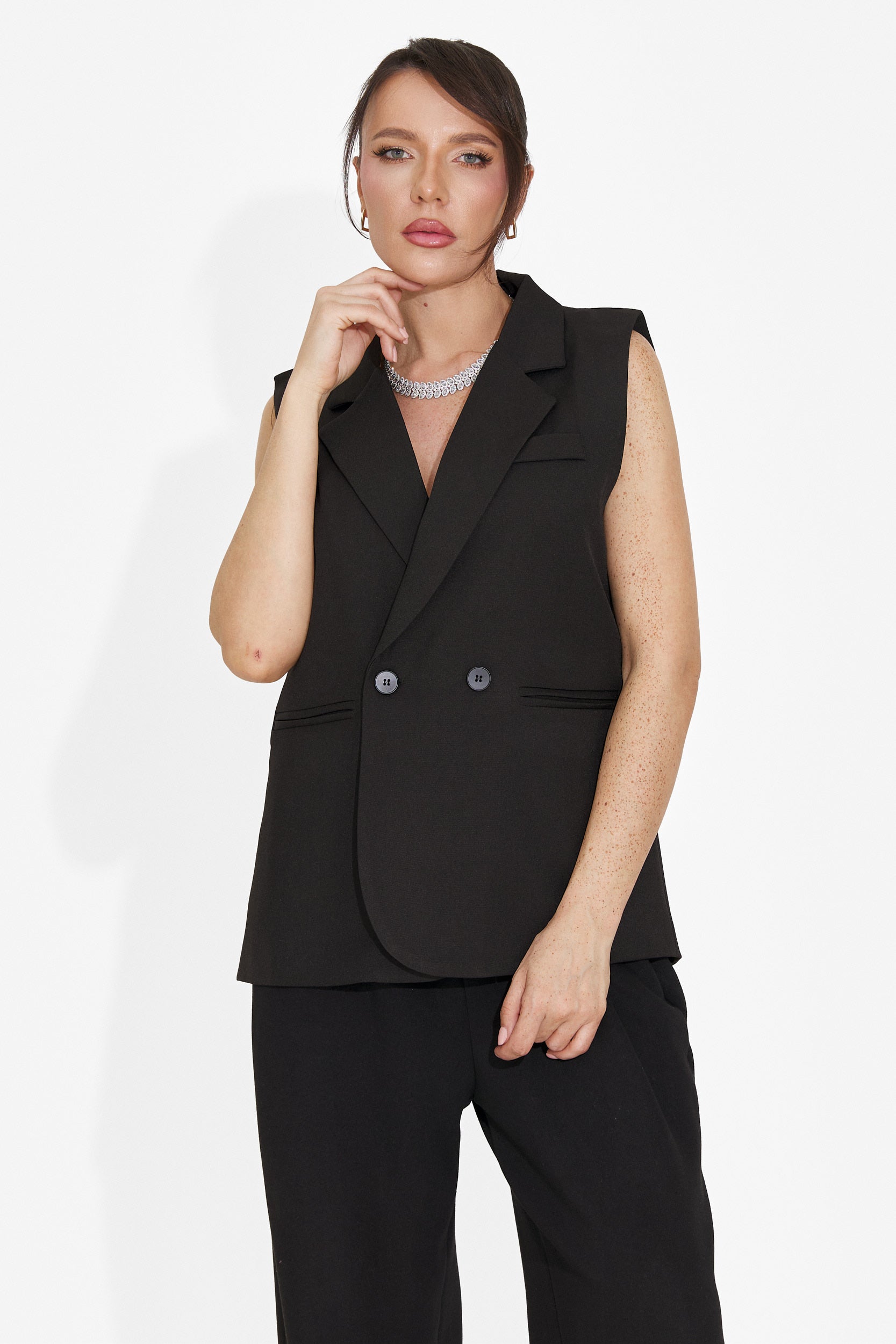 Ciela Bogas Elegantna Črna Damska Jopica