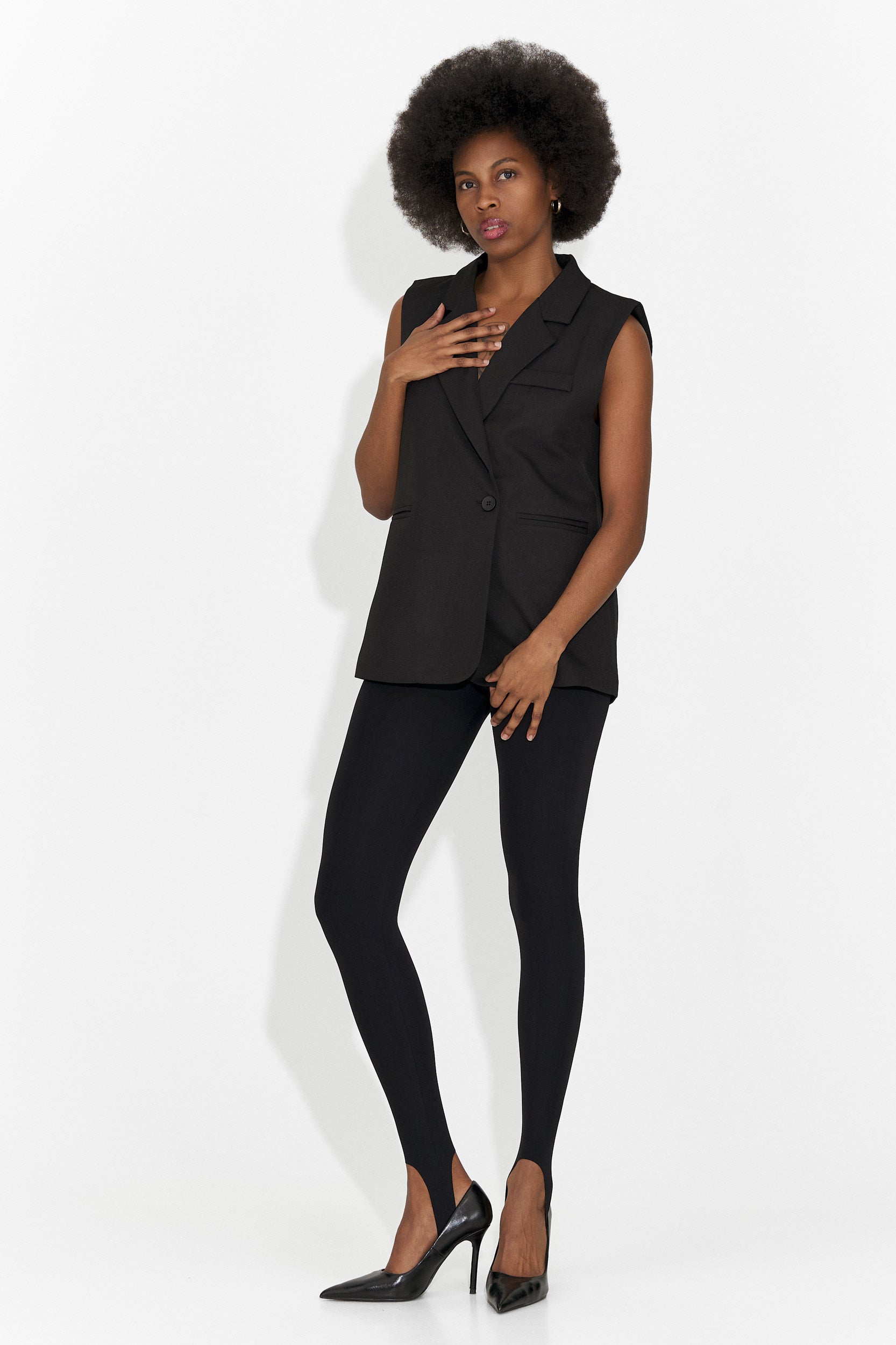 Elegant Black Women's Vest Ciela Bogas
