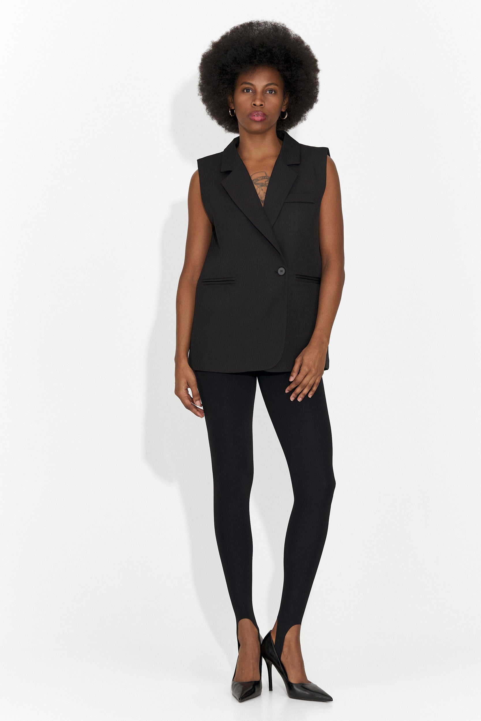 Ciela Bogas Elegantni Crni Ženski Prsluk