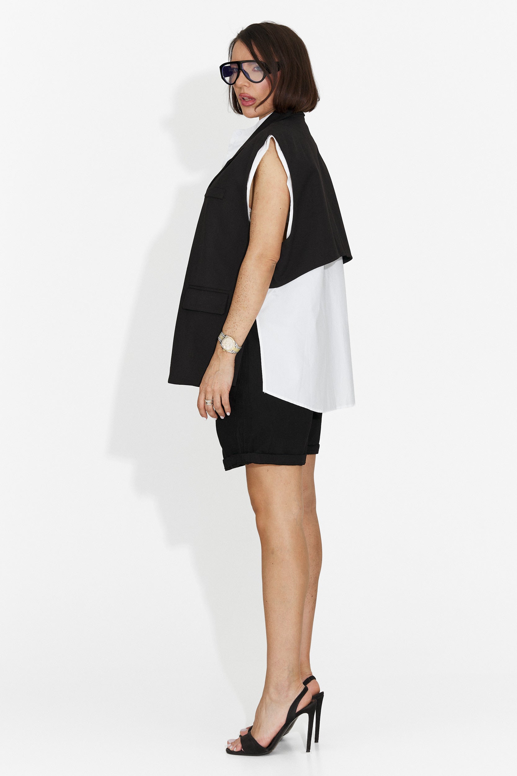 Danyas elegante schwarze Damenweste