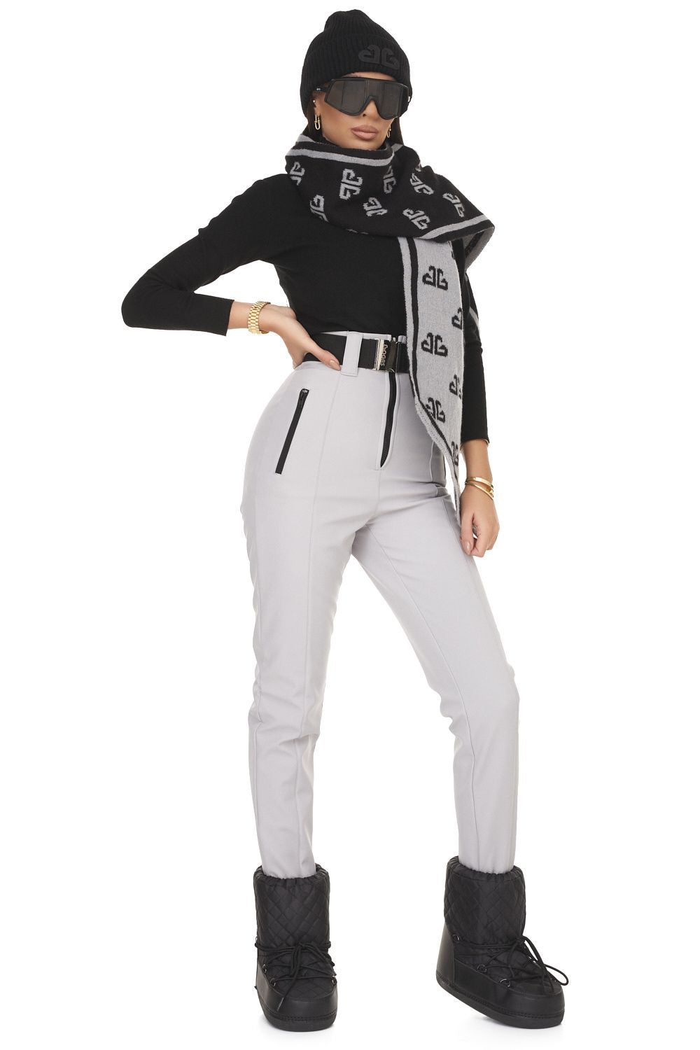 Fabbri Bogas Grey Ski Pants for Women