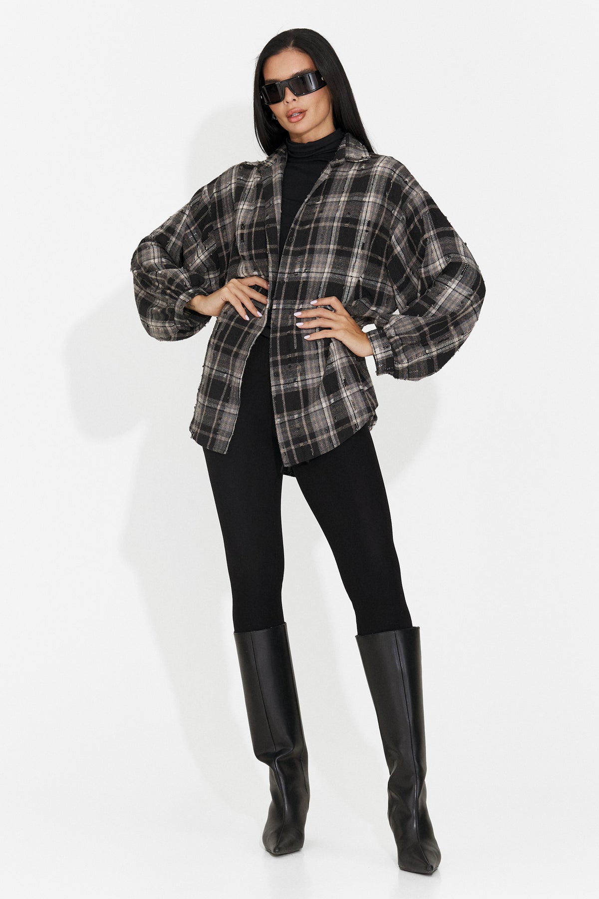 Black casual women's shirt Jasara Bogas