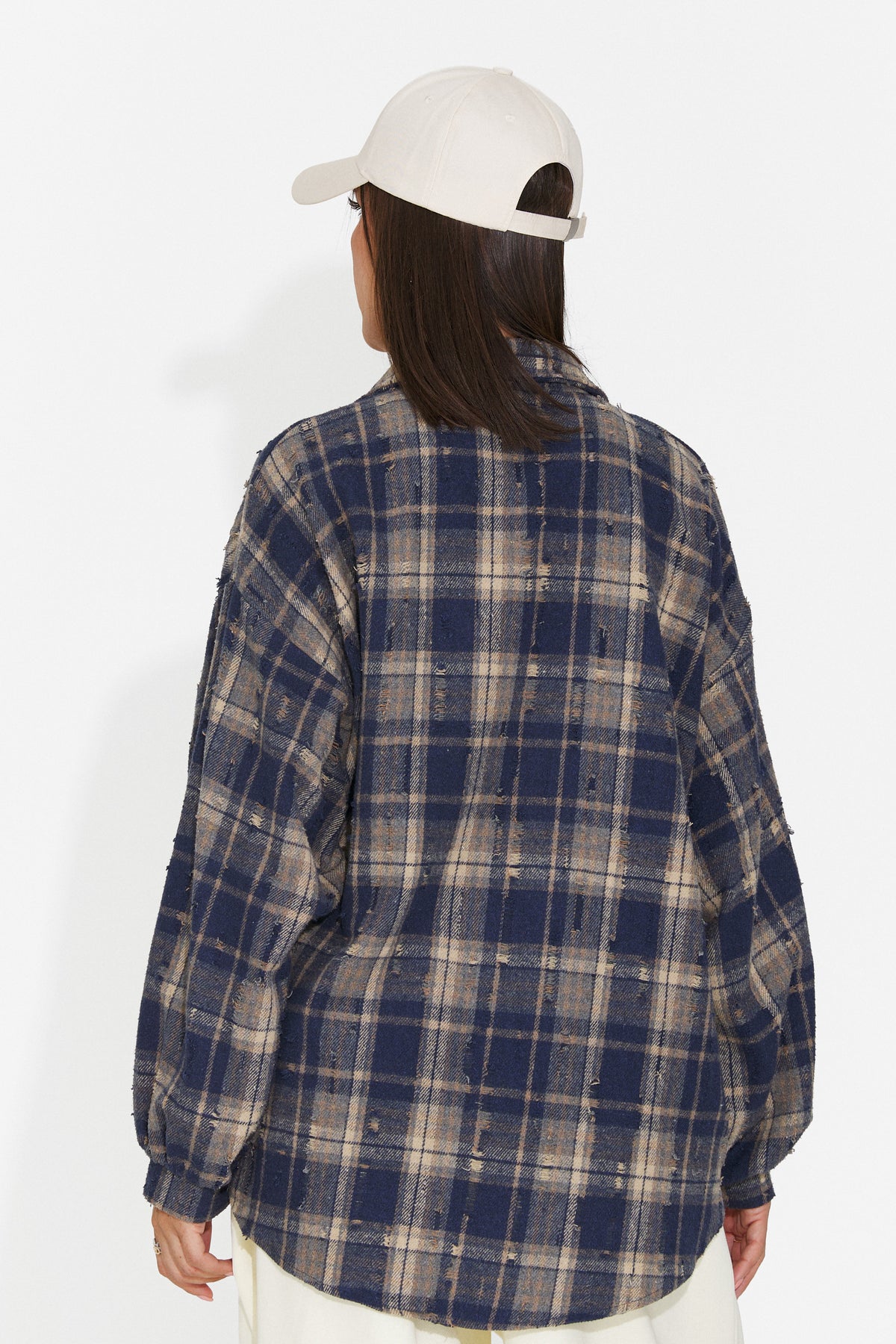 Navy blue casual women's shirt Jasara Bogas