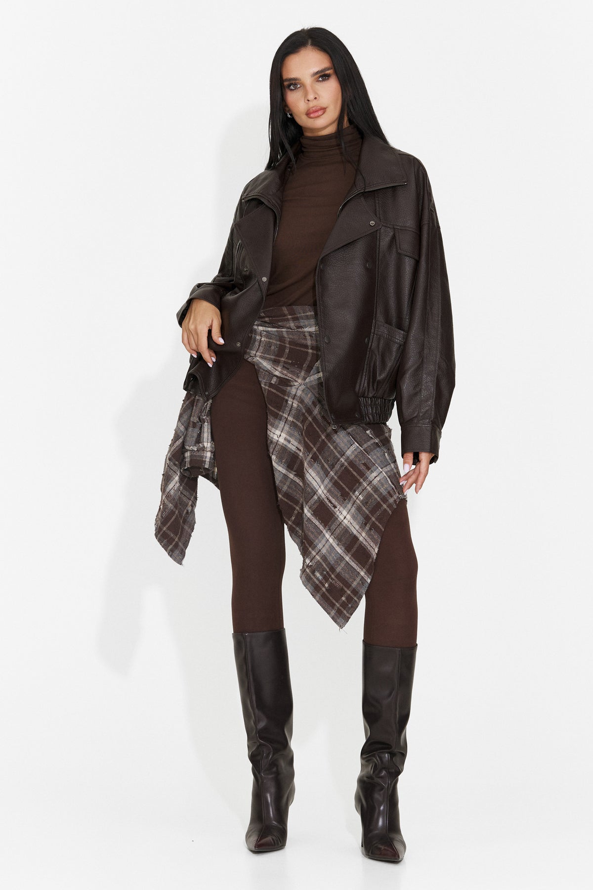 Brown casual women's shirt Jasara Bogas